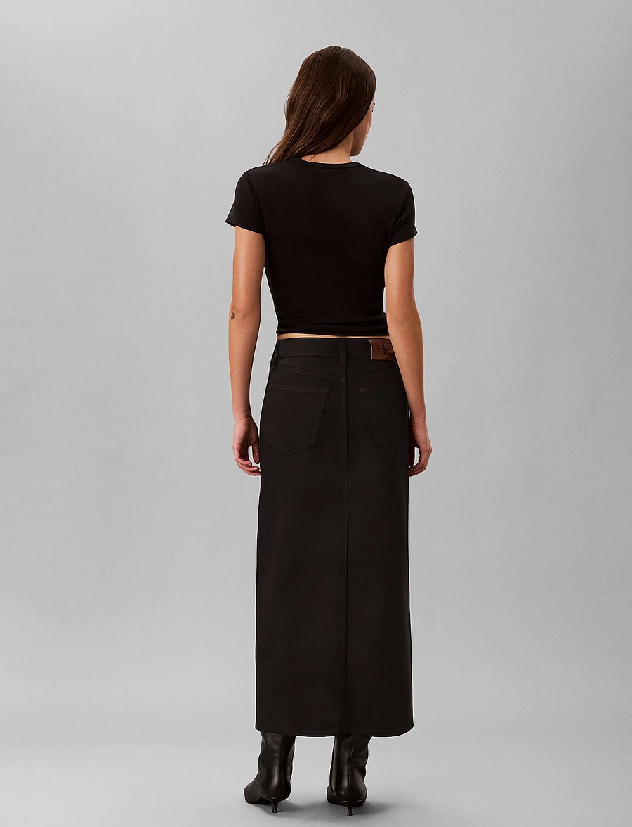 Calvin Klein Jeans - DENIM MAXI SKIRT CK CLASSIC BLAC - jeansröcke - ck classic black - 2