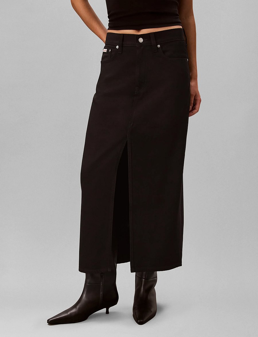 Calvin Klein Jeans - DENIM MAXI SKIRT CK CLASSIC BLAC - jeansröcke - ck classic black - 3