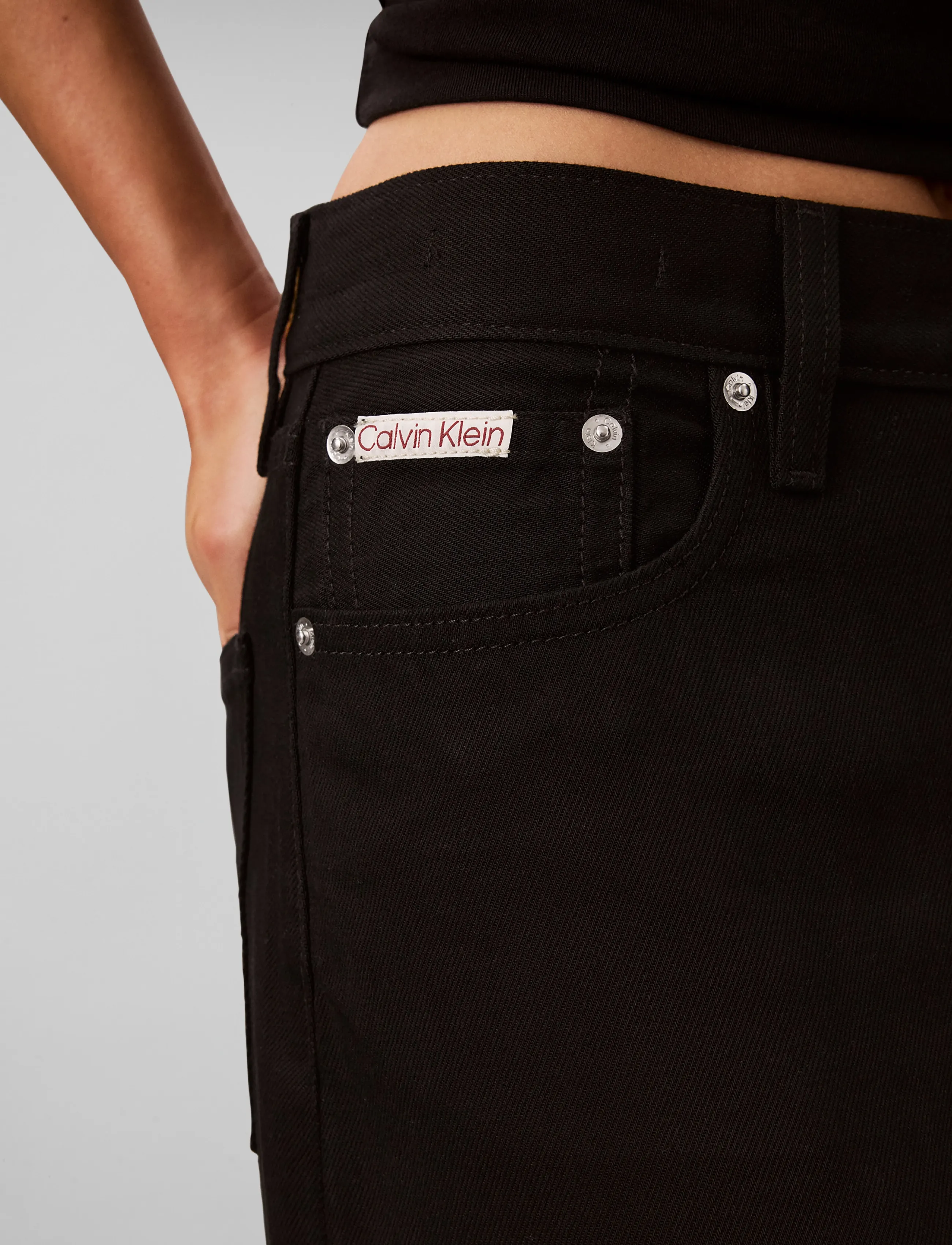 Calvin Klein Jeans - DENIM MAXI SKIRT CK CLASSIC BLAC - jeansröcke - ck classic black - 4