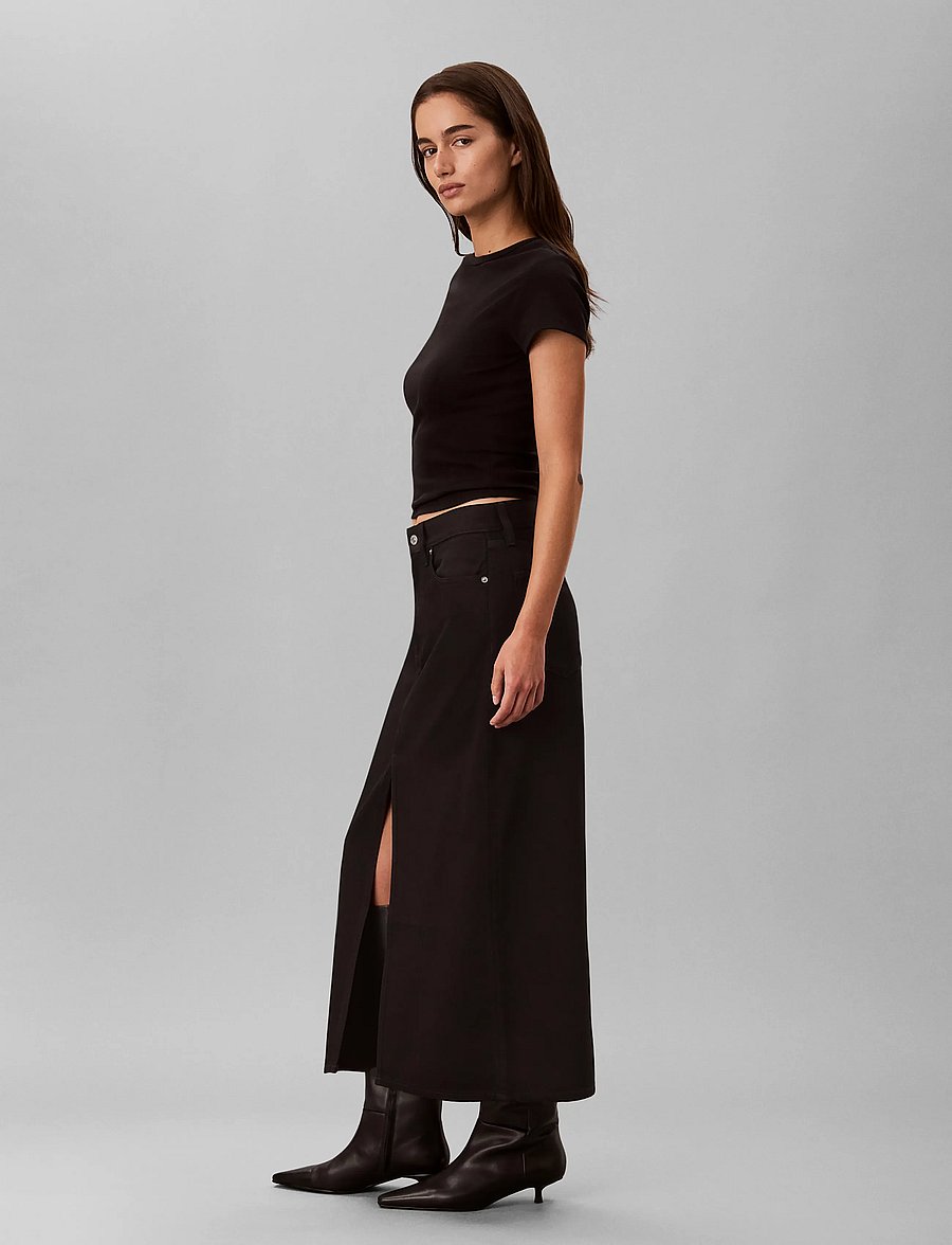 Calvin Klein Jeans - DENIM MAXI SKIRT CK CLASSIC BLAC - jeansröcke - ck classic black - 5