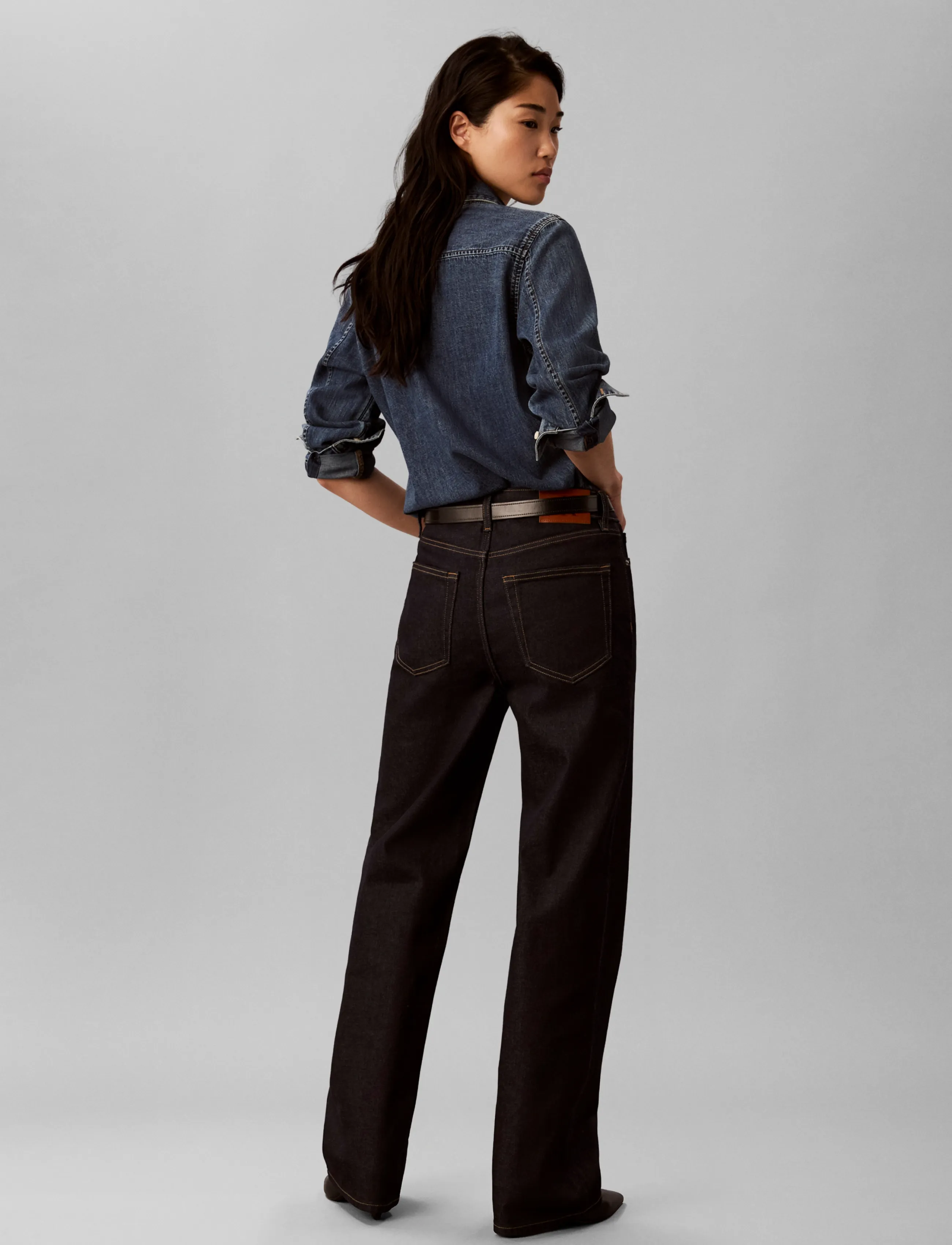 Calvin Klein Jeans - HIGH RISE LOOSE ICONIC INDIGO - straight jeans - iconic indigo - 2