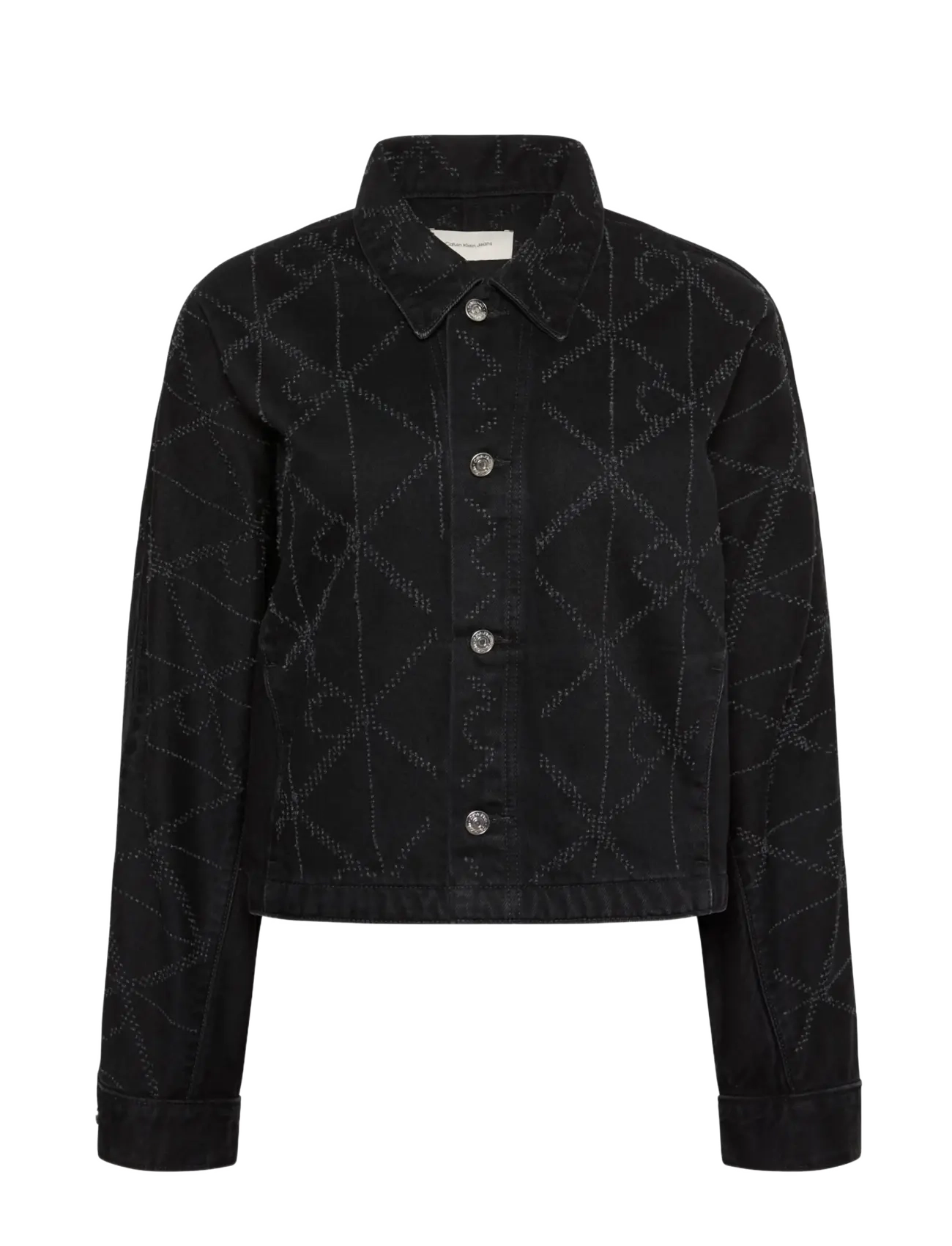 Calvin Klein Jeans - DOLEMAN TRUCKER NDLPUNCH CK WORN - vårjackor - ck worn black - 1