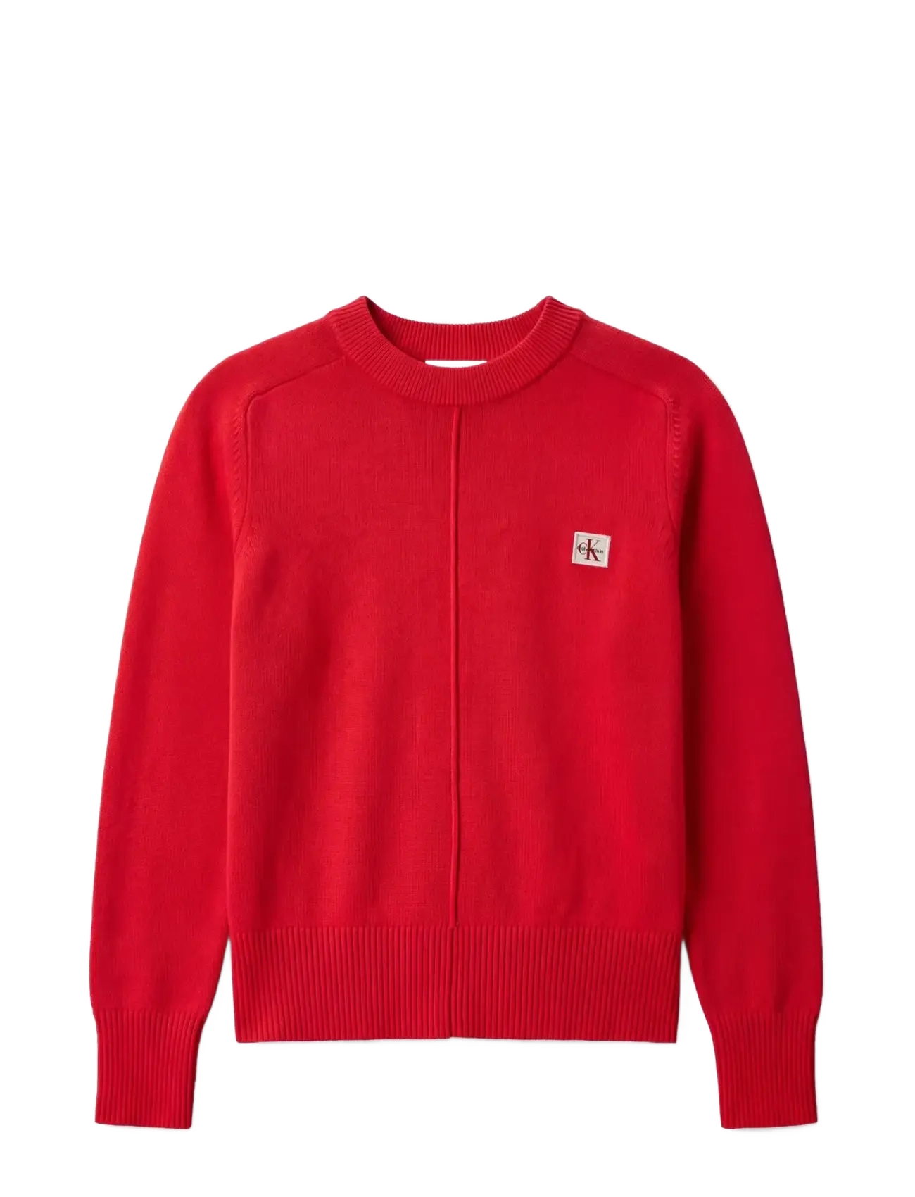 Calvin Klein Jeans - WOVEN LABEL PULLOVER - striktrøjer - goji berry - 1