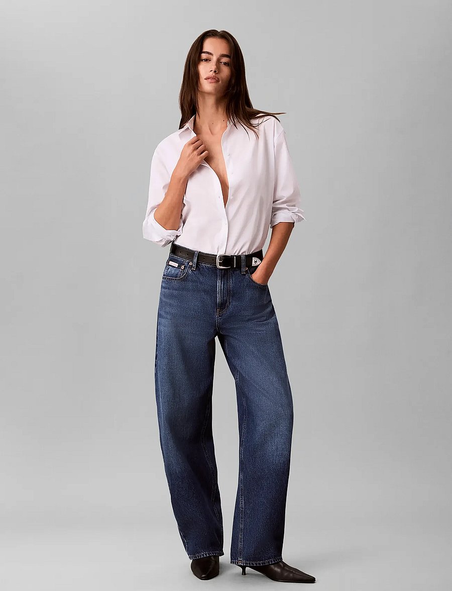 Calvin Klein Jeans - RELAXED BARREL JEAN DRIFT BLUE - drift blue - 0