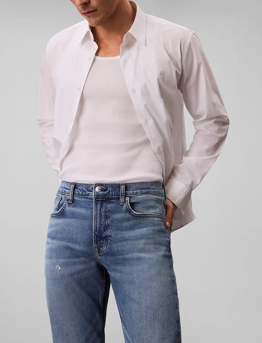 Calvin Klein Jeans - SLIM TAPER MEDIUM SHOWER JEAN - slim fit jeans - med shower - 5