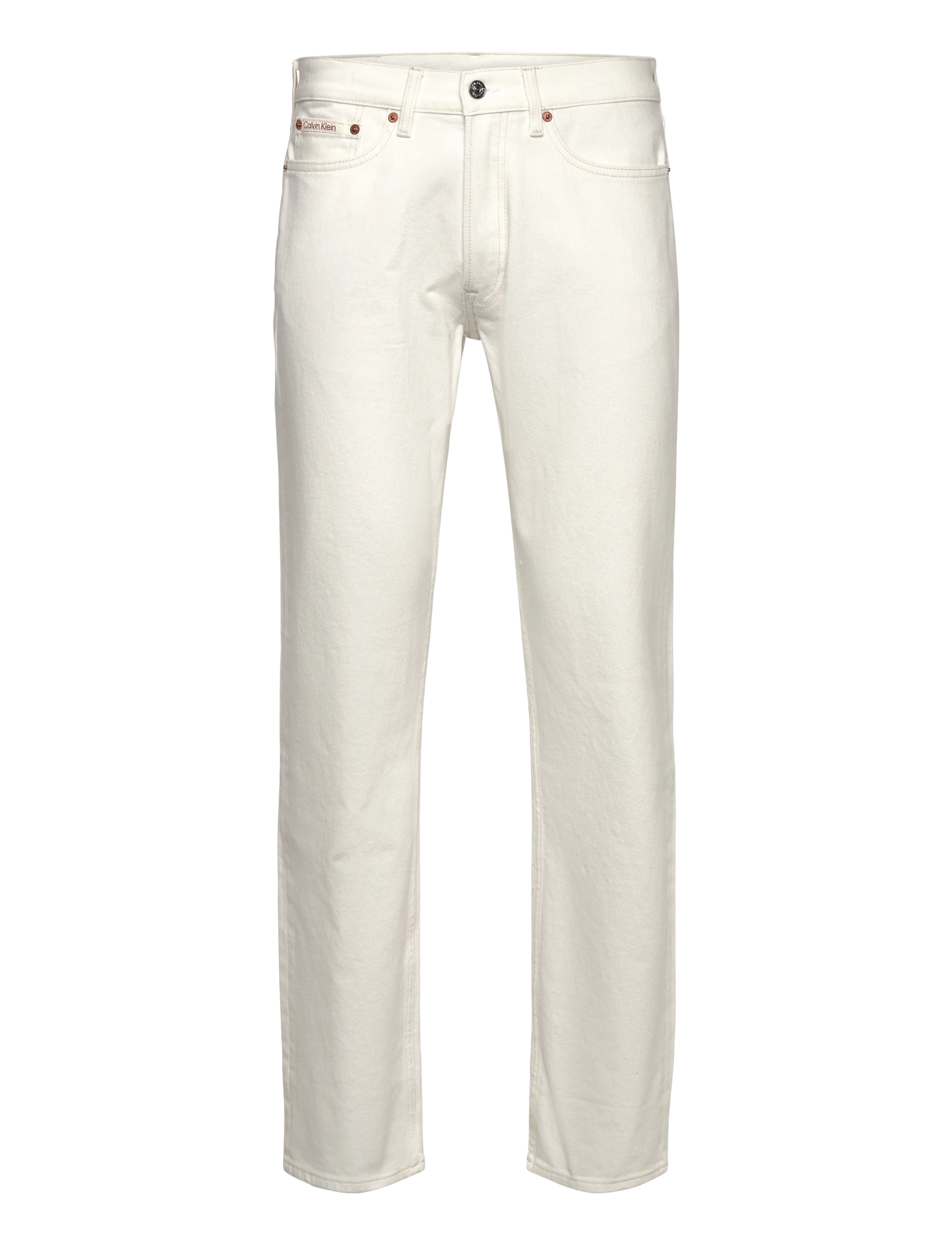 Calvin Klein Jeans - STNDRD STRGHT CHALK WHITE JEAN - regular jeans - chalk white - 1