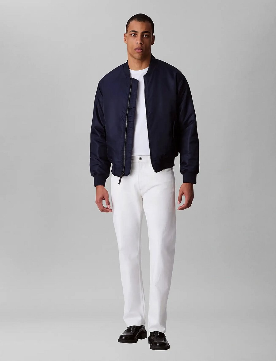 Calvin Klein Jeans - STNDRD STRGHT CHALK WHITE JEAN - regular jeans - chalk white - 0