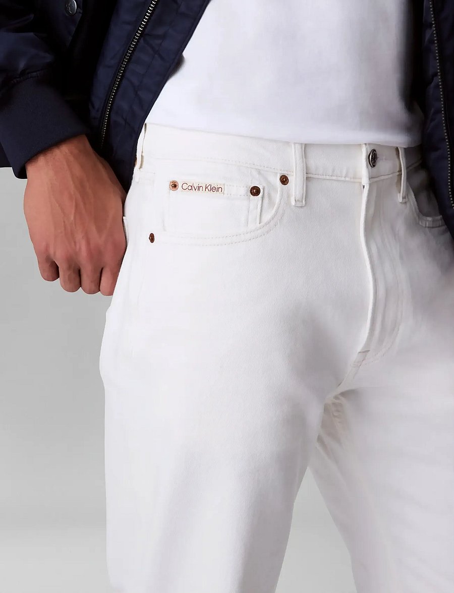 Calvin Klein Jeans - STNDRD STRGHT CHALK WHITE JEAN - regular jeans - chalk white - 3
