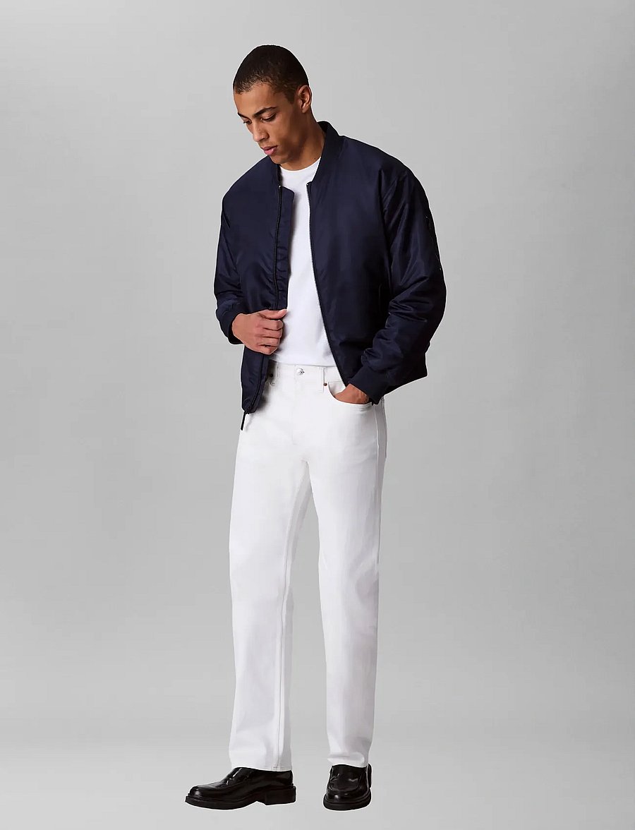 Calvin Klein Jeans - STNDRD STRGHT CHALK WHITE JEAN - regular jeans - chalk white - 5