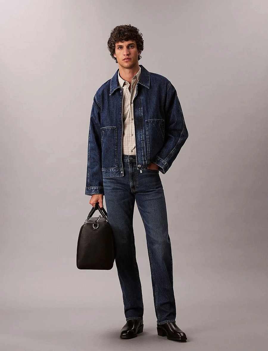 Calvin Klein Jeans - STNDRD STRGHT OIL SLICK JEAN - klassikalised teksad - oil slick - 0