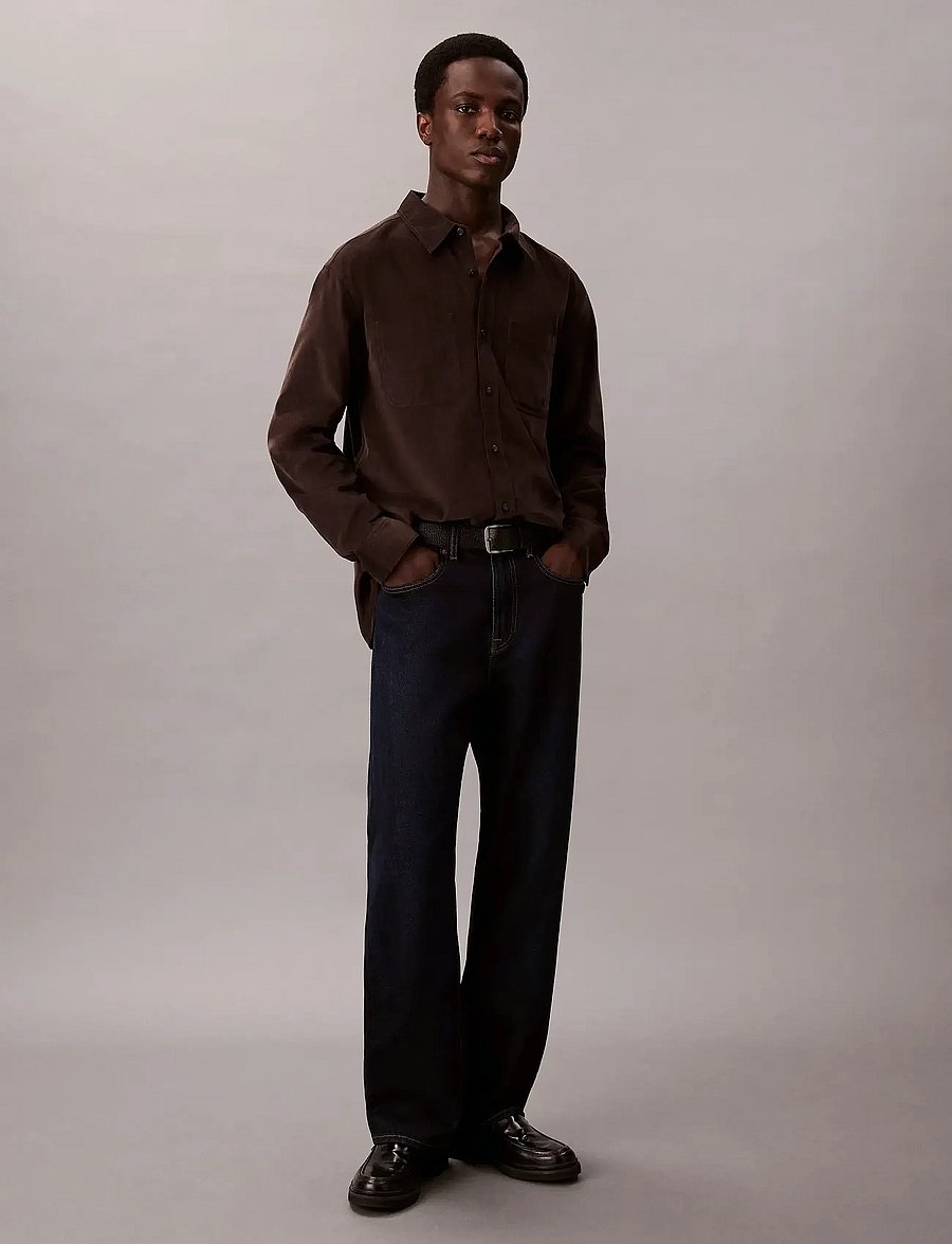 Calvin Klein Jeans - LS CORDUROY EASY SHIRT - corduroy overhemden - chocolate torte - 3