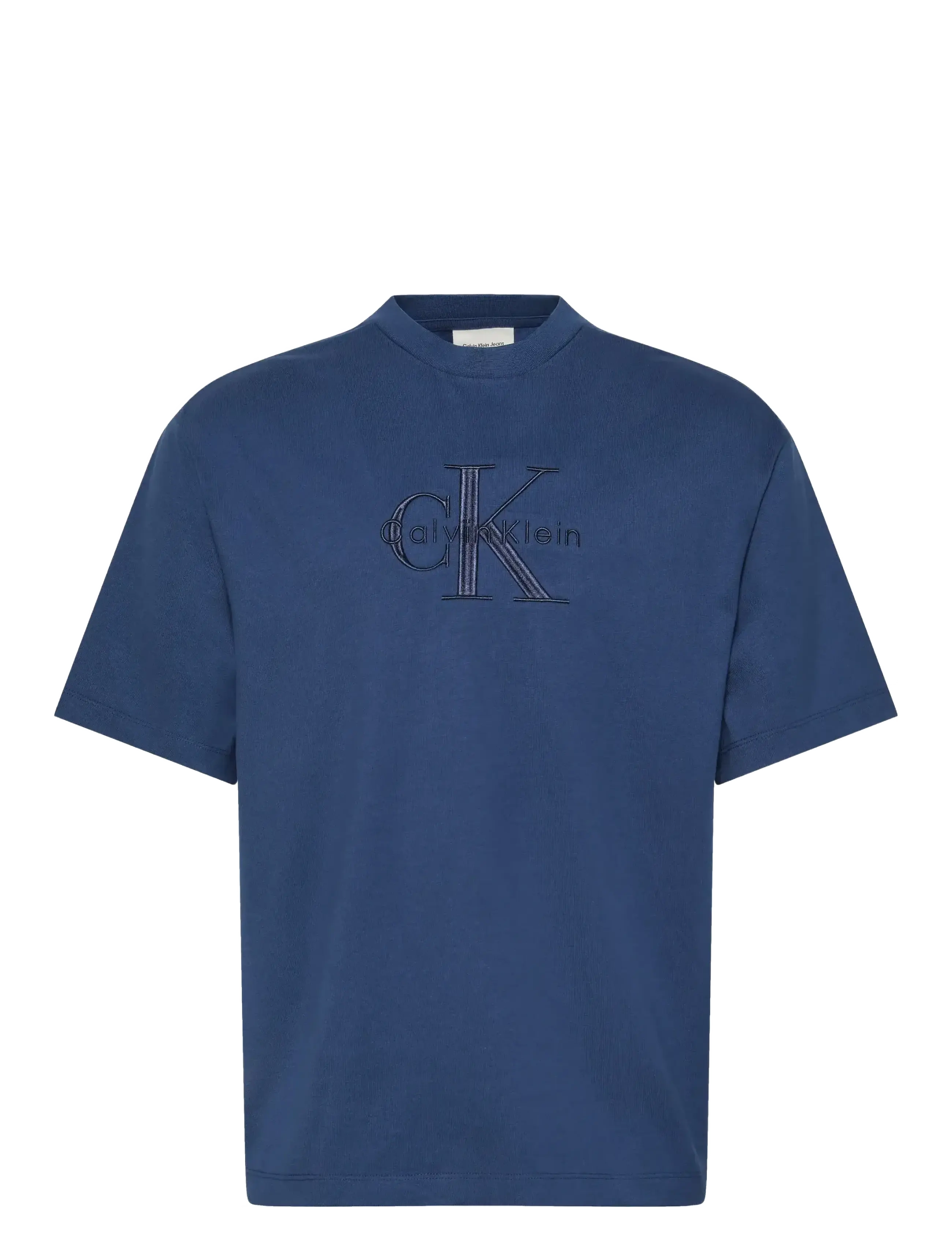 CALVIN KLEIN JEANS Ss Hero Monologo Emb 16S Crewnck Blau - XS - Herren