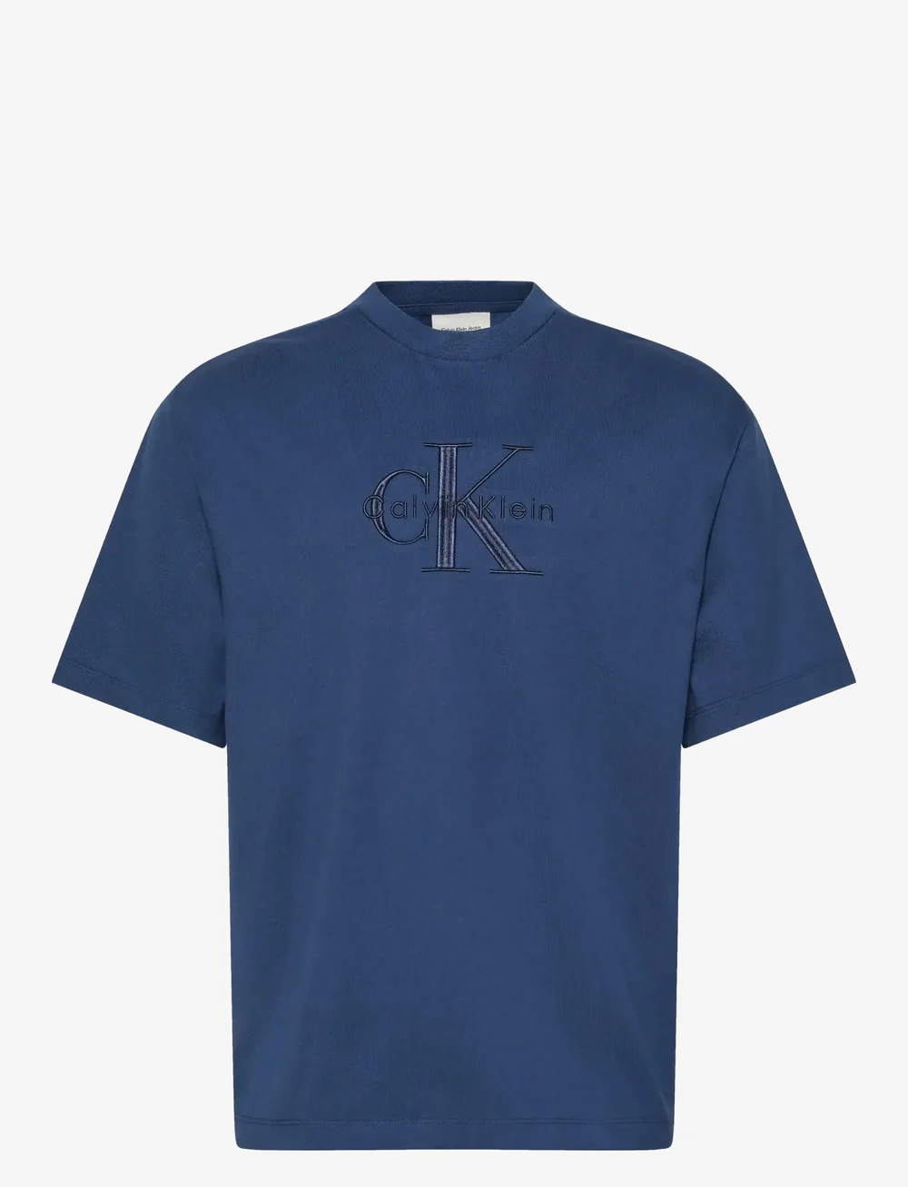 Calvin Klein Jeans - SS HERO MONOLOGO EMB 16S CREWNCK - short-sleeved t-shirts - blue jean - 1