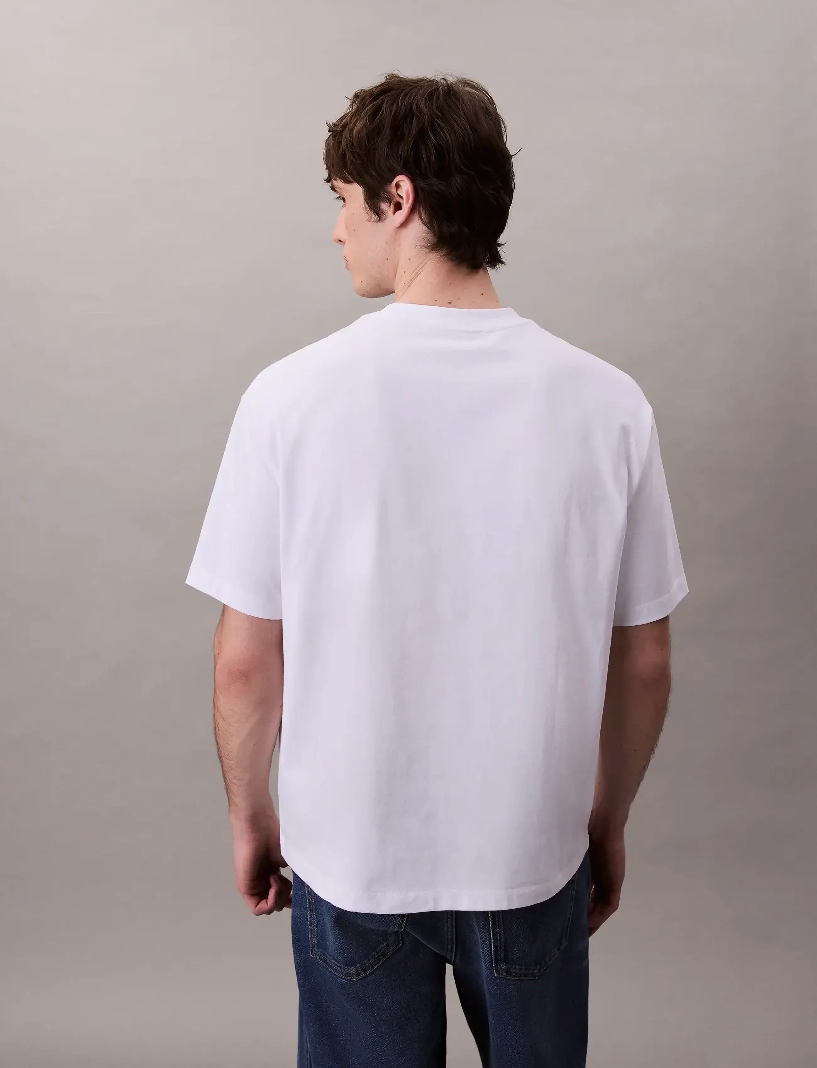 Calvin Klein Jeans - SS HERO MONOLOGO EMB 16S CREWNCK - kortærmede t-shirts - brilliant white - 2