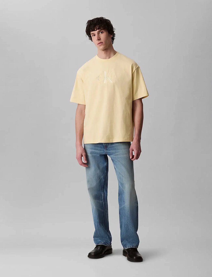 Calvin Klein Jeans - SS HERO MONOLOGO EMB 16S CREWNCK - kortärmade t-shirts - sunlight - 3