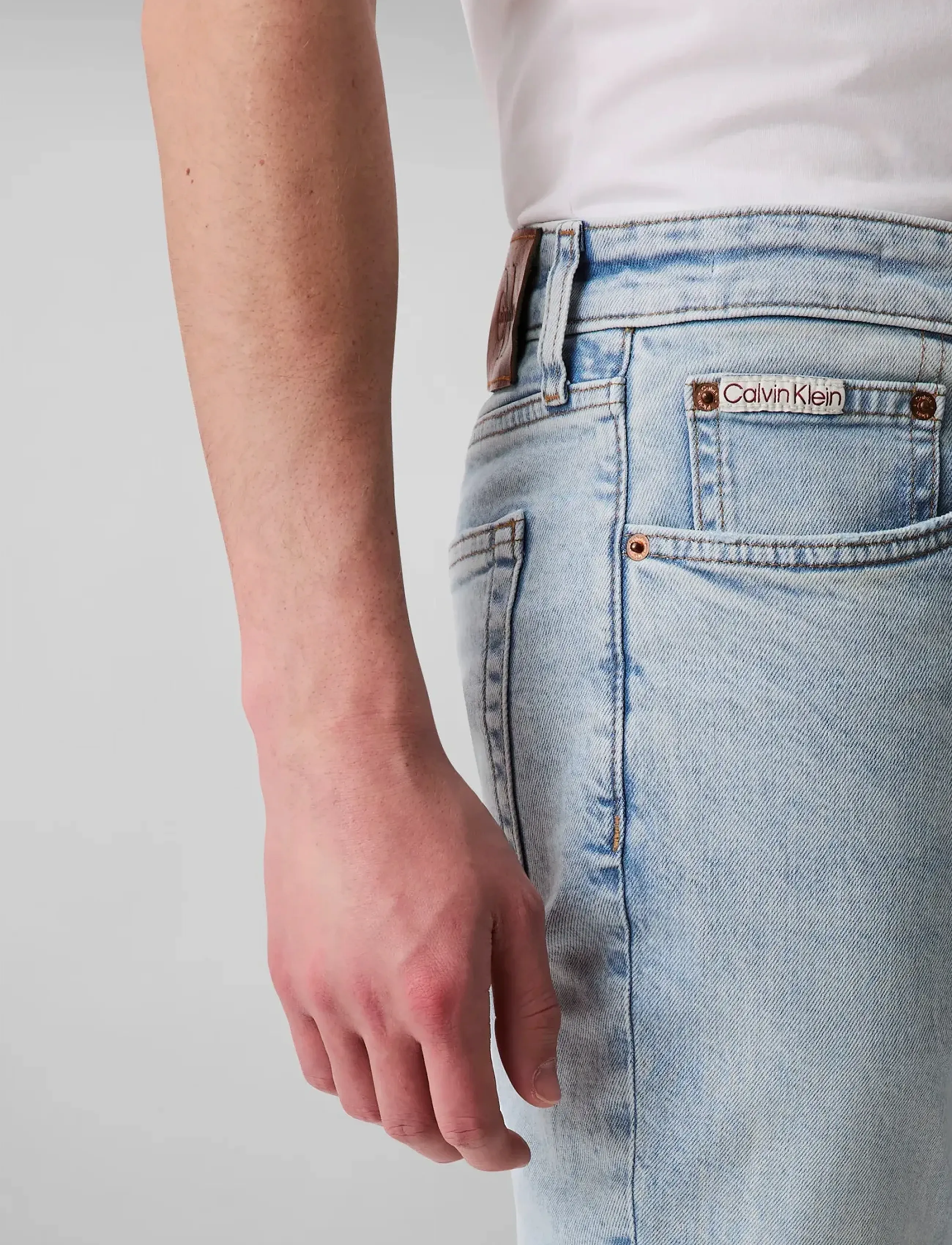 Calvin Klein Jeans - SLIM MARBLED BEACON JEAN REGEN - kitsad teksad - marbled beacon - 4