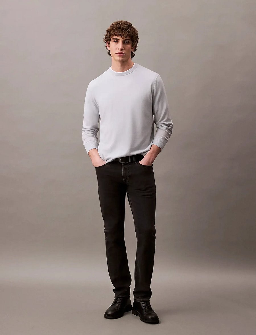 Calvin Klein Jeans - SLIM CK ESSENTIAL BLACK JEAN - slim jeans - ck essential black - 0