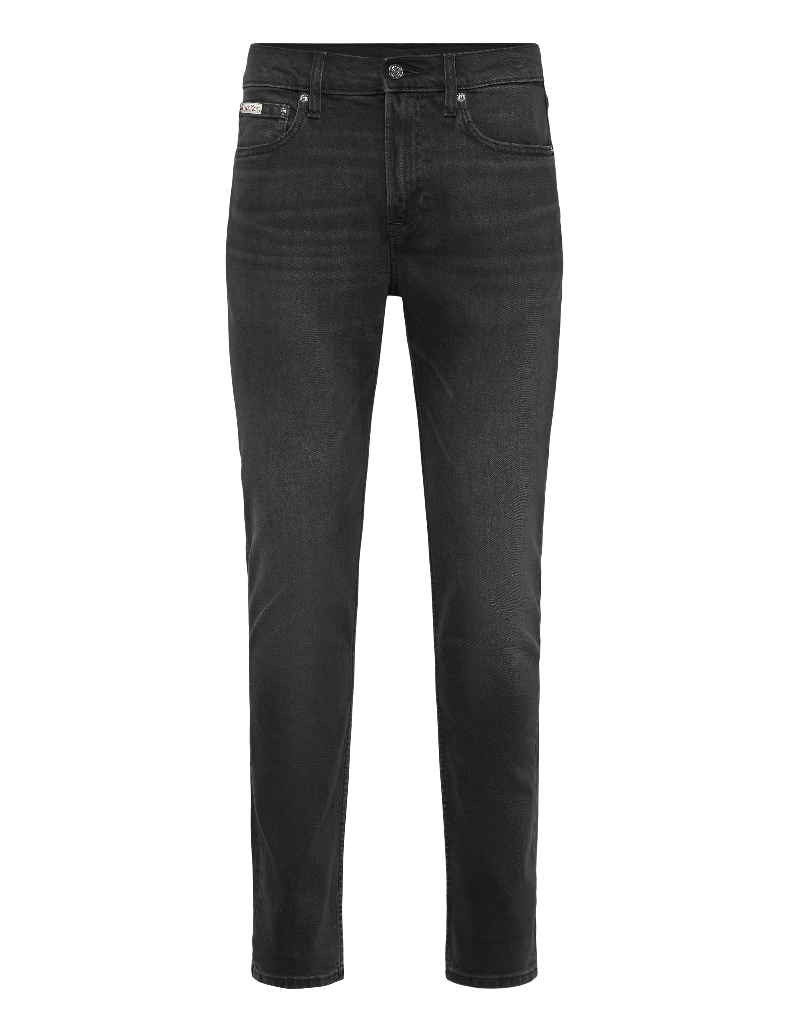 Calvin Klein Jeans SLIM TAPER BLACK OIL SLICK JEAN - Jeans - BLACK OIL SLICK / grey