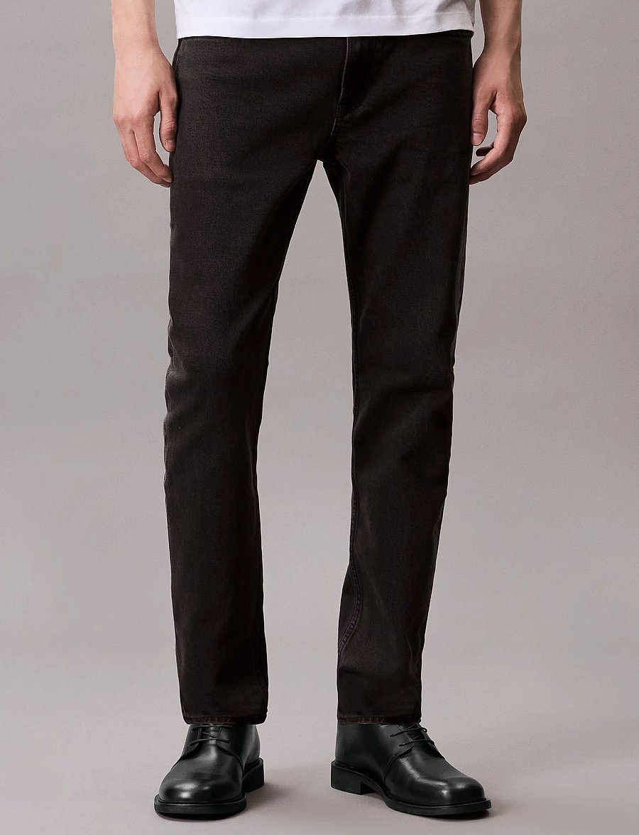 Calvin Klein Jeans - SLIM TAPER BLACK OIL SLICK JEAN - slim fit jeans - ck essential black - 3