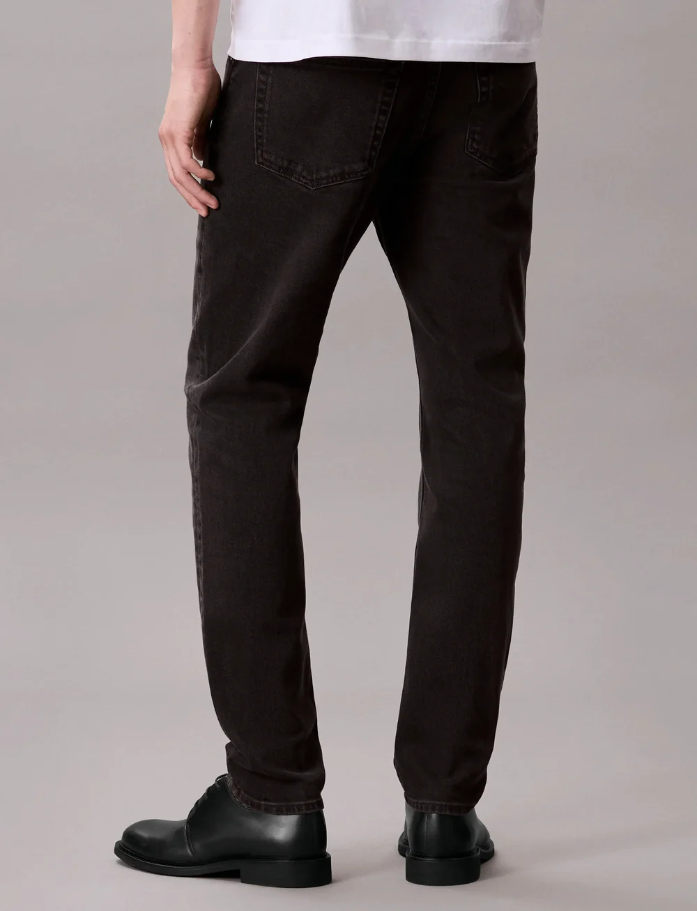 Calvin Klein Jeans - SLIM TAPER BLACK OIL SLICK JEAN - slim jeans - ck essential black - 4