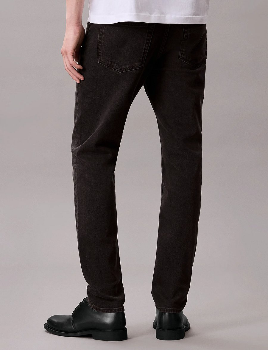 Calvin Klein Jeans - SLIM TAPER BLACK OIL SLICK JEAN - slim fit jeans - ck essential black - 4