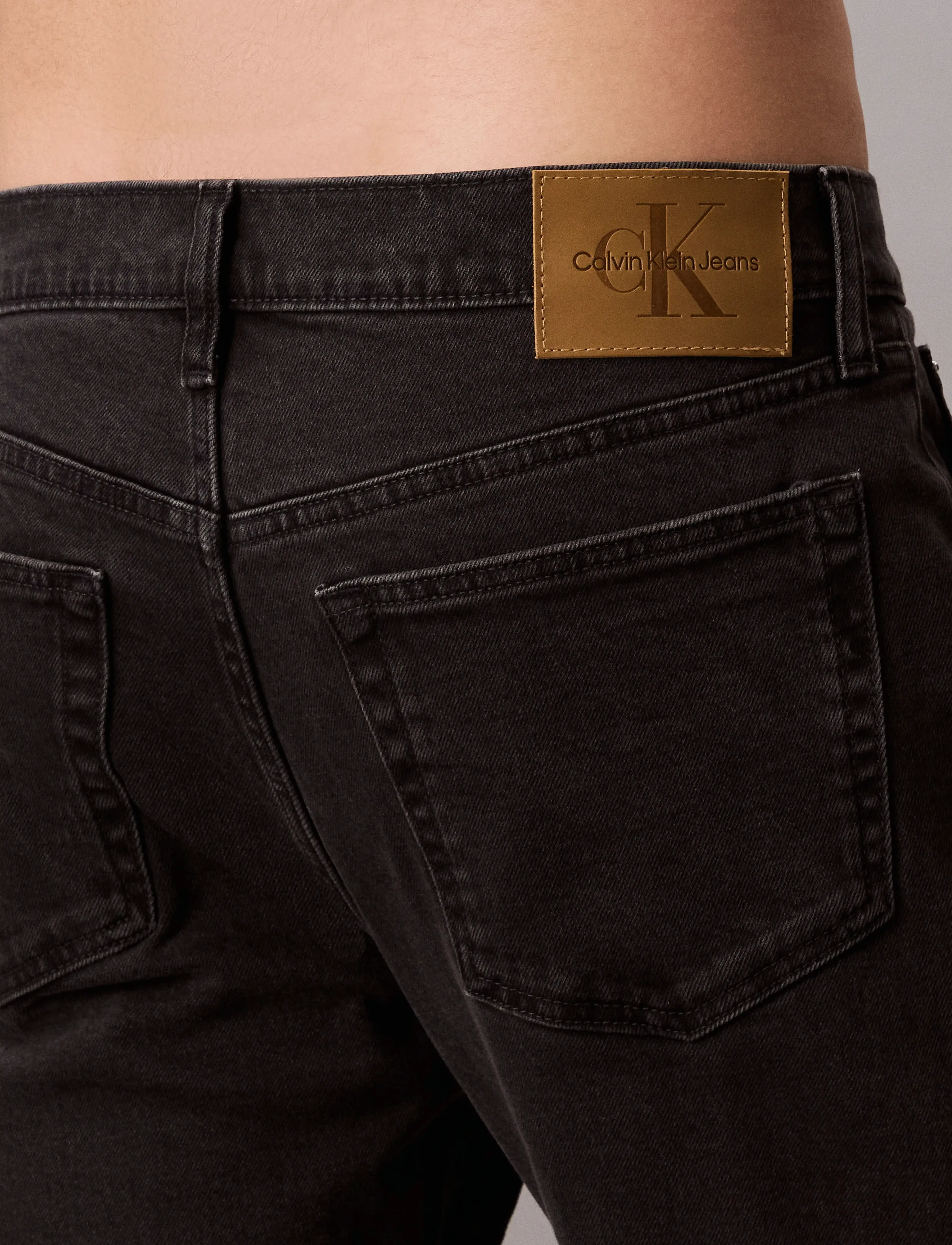 Calvin Klein Jeans - SLIM TAPER BLACK OIL SLICK JEAN - slim jeans - ck essential black - 5