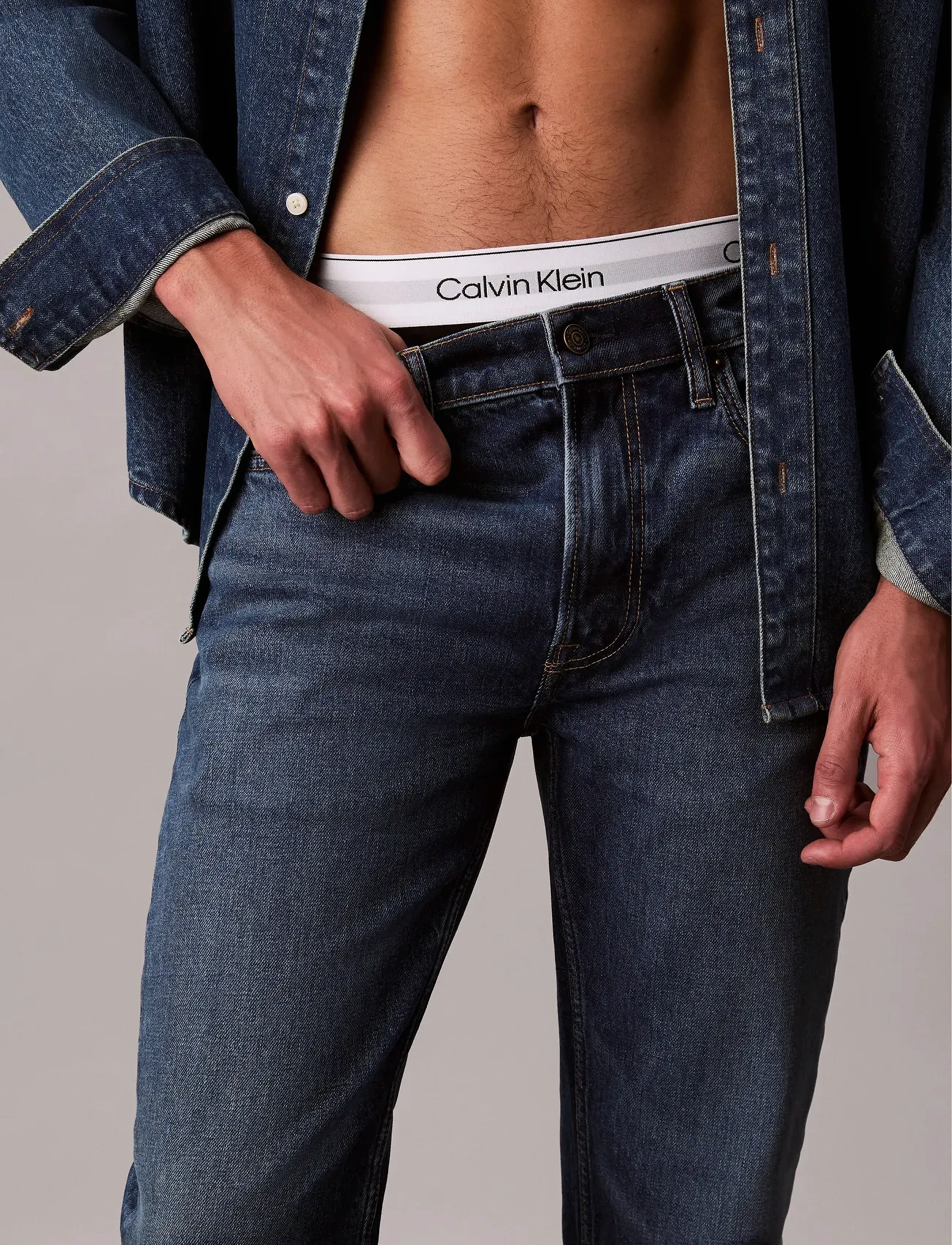 Calvin Klein Jeans - SLIM TAPER SAHARA SAND JEAN - laisvo kirpimo džinsai - sahara sand - 2