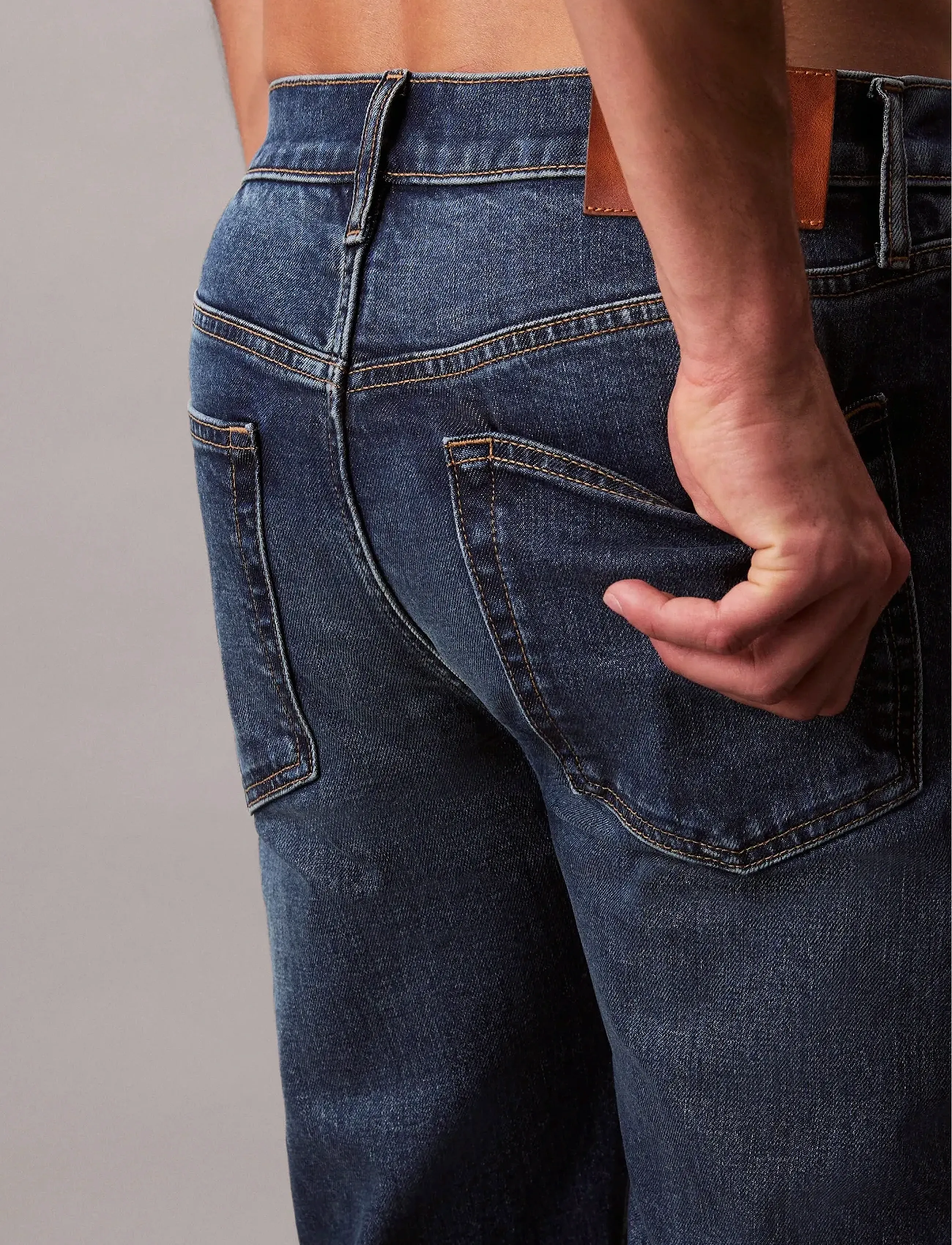 Calvin Klein Jeans - SLIM TAPER SAHARA SAND JEAN - laisvo kirpimo džinsai - sahara sand - 5
