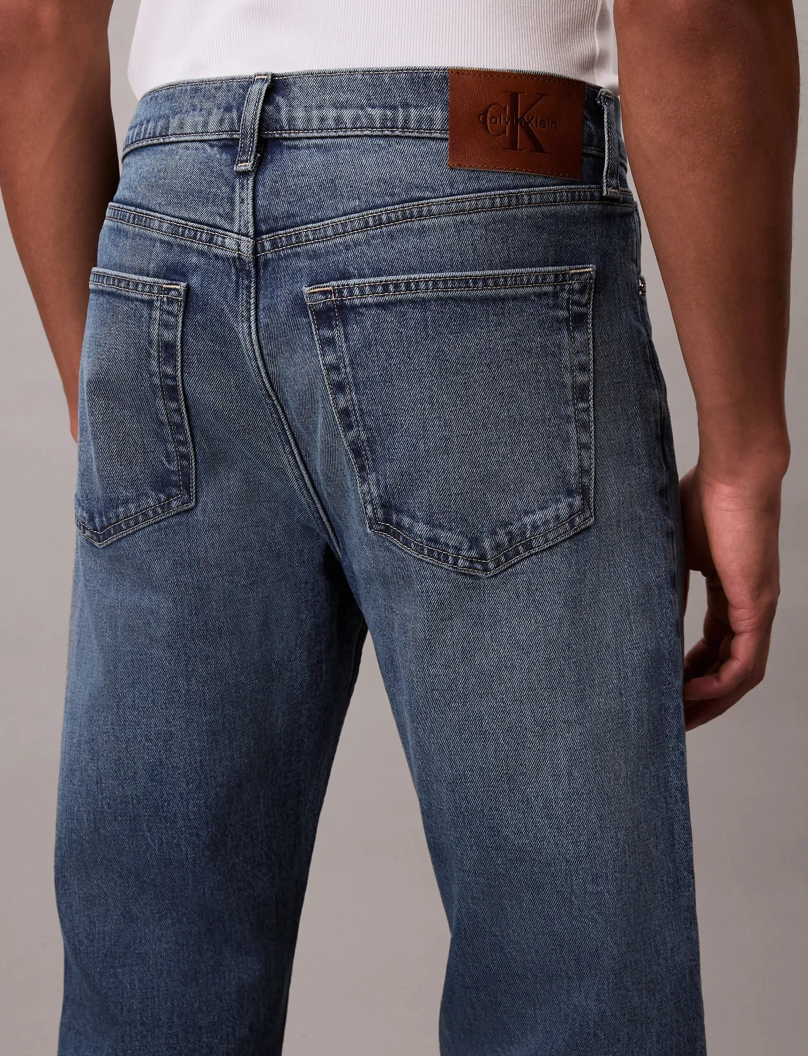 Calvin Klein Jeans STNDRD STRGHT TINTED CK STONE JE - Jeans - TINTED CK STONE / blue