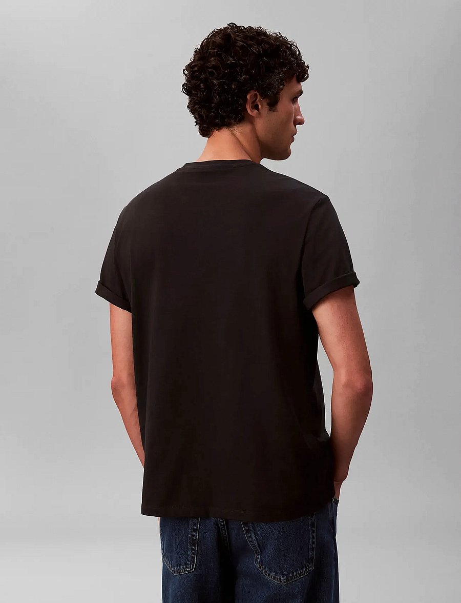 Calvin Klein Jeans - SS Hero Monologo Tee 20s - kurzärmelige t-shirts - black - 3