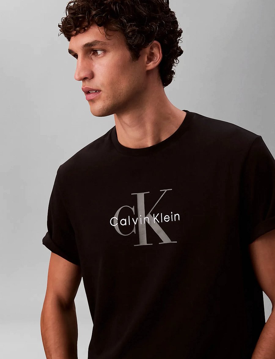 Calvin Klein Jeans - SS Hero Monologo Tee 20s - kurzärmelige t-shirts - black - 4