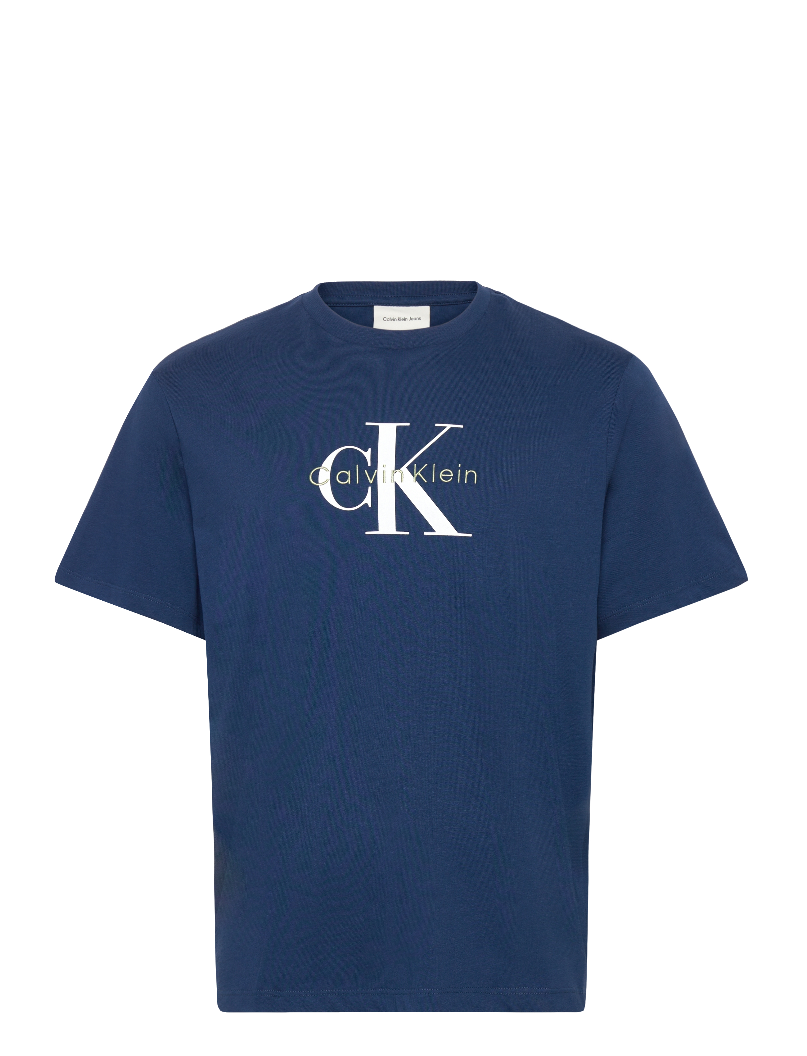 Calvin Klein Jeans - SS Hero Monologo Tee 20s - kurzärmelig - blue jean - 1