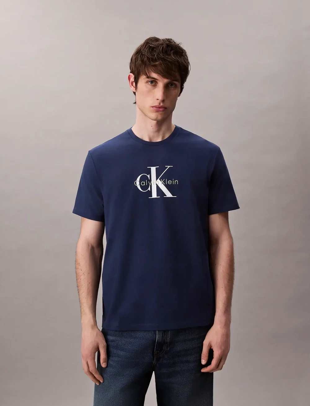 Calvin Klein Jeans - SS Hero Monologo Tee 20s - short-sleeved t-shirts - blue jean - 5