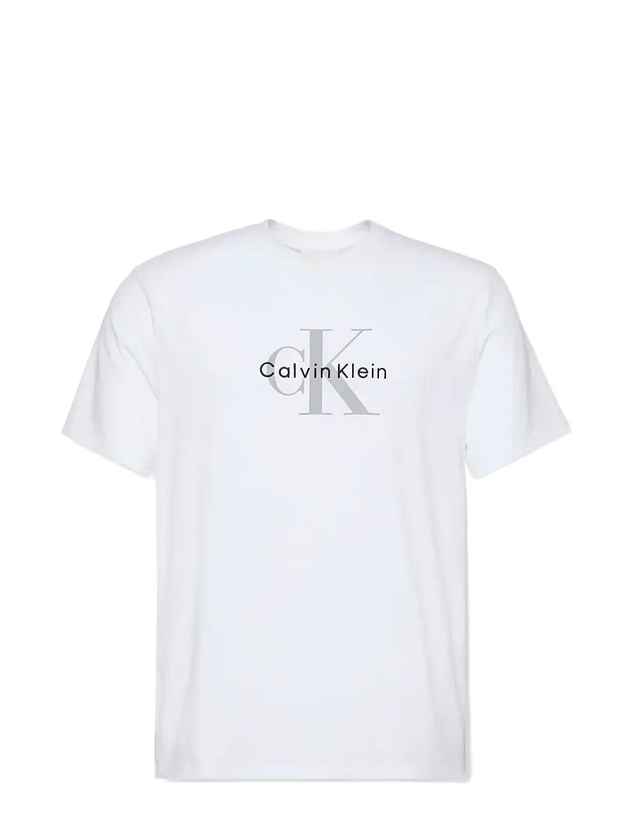 Calvin Klein Jeans - SS Hero Monologo Tee 20s - kurzärmelige t-shirts - bright white cloned - 1
