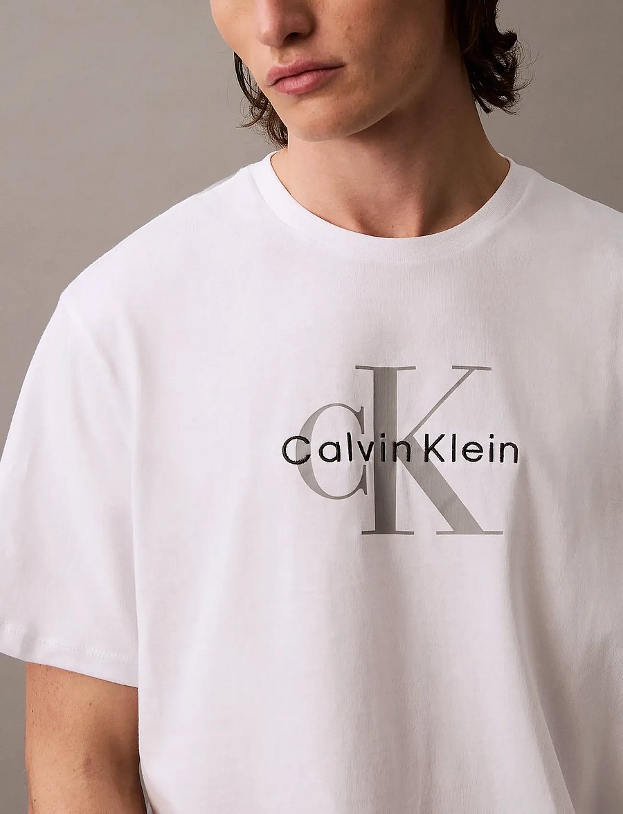 Calvin Klein Jeans - SS Hero Monologo Tee 20s - kurzärmelige t-shirts - bright white cloned - 2