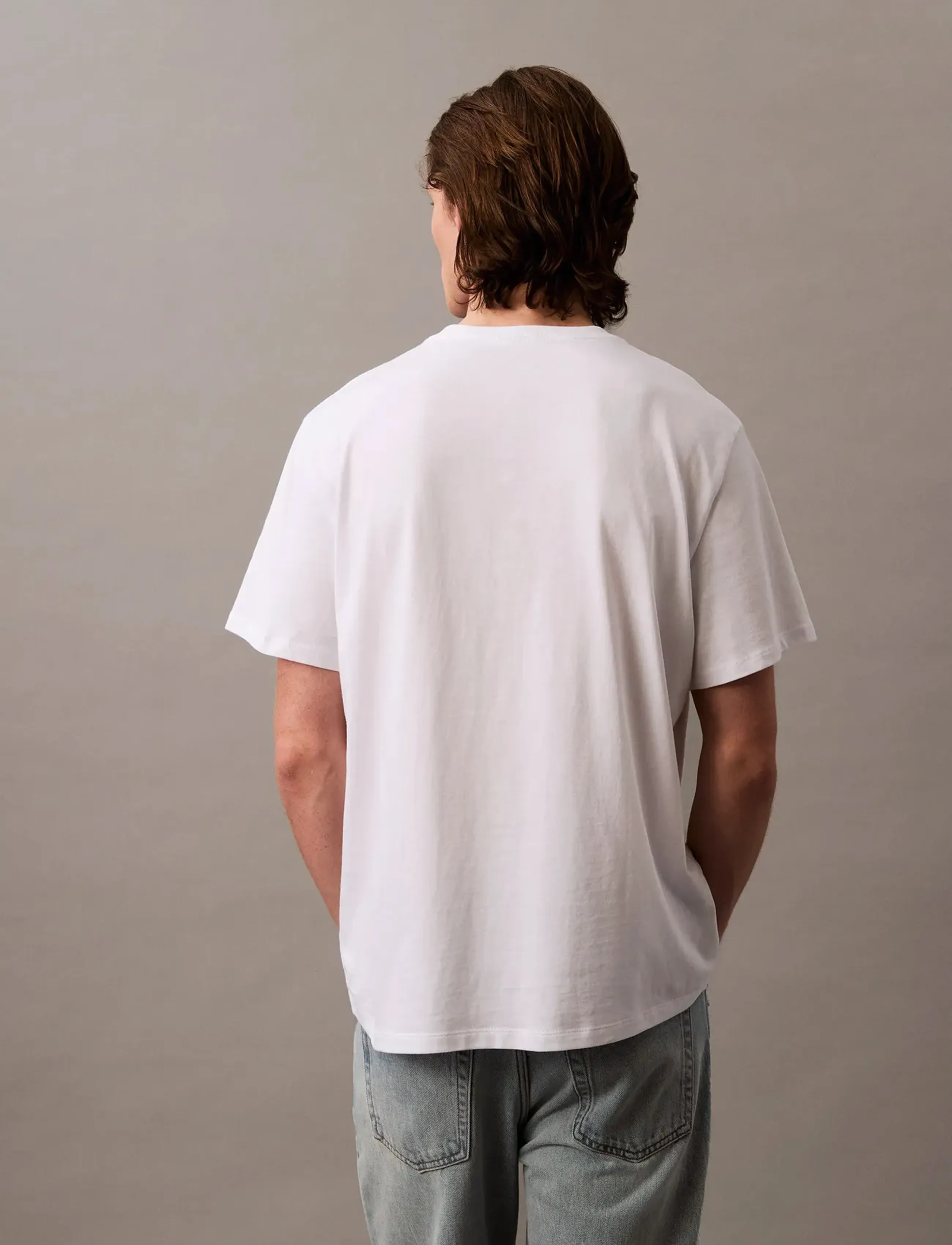 Calvin Klein Jeans - SS Hero Monologo Tee 20s - kurzärmelige t-shirts - bright white cloned - 4