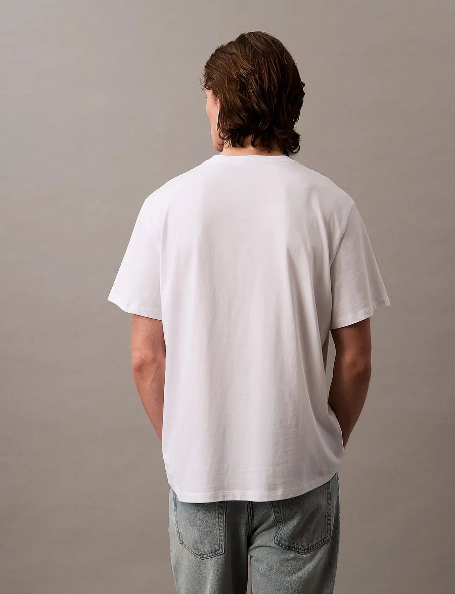 Calvin Klein Jeans - SS Hero Monologo Tee 20s - kurzärmelige t-shirts - bright white cloned - 4
