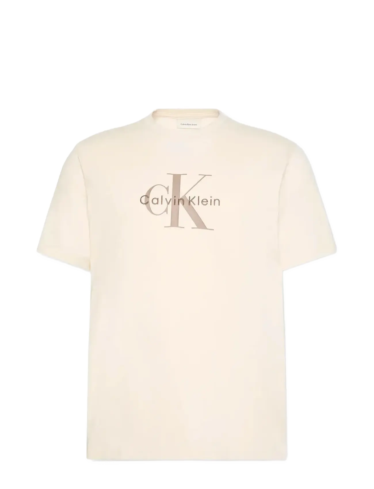 Calvin Klein Jeans SS Hero Monologo Tee 20s - T-shirts - CHALK / cream