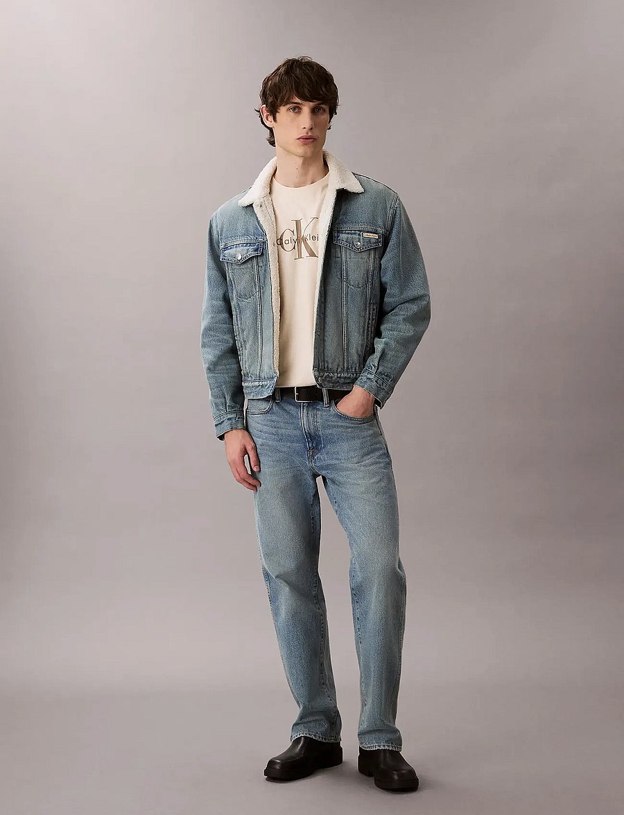 Calvin Klein Jeans - SS Hero Monologo Tee 20s - stutterma bolir - chalk - 0