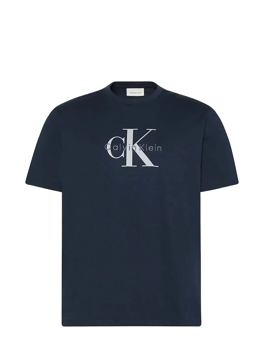 Calvin Klein Jeans - SS Hero Monologo Tee 20s - short-sleeved t-shirts - dark sapphire - 1