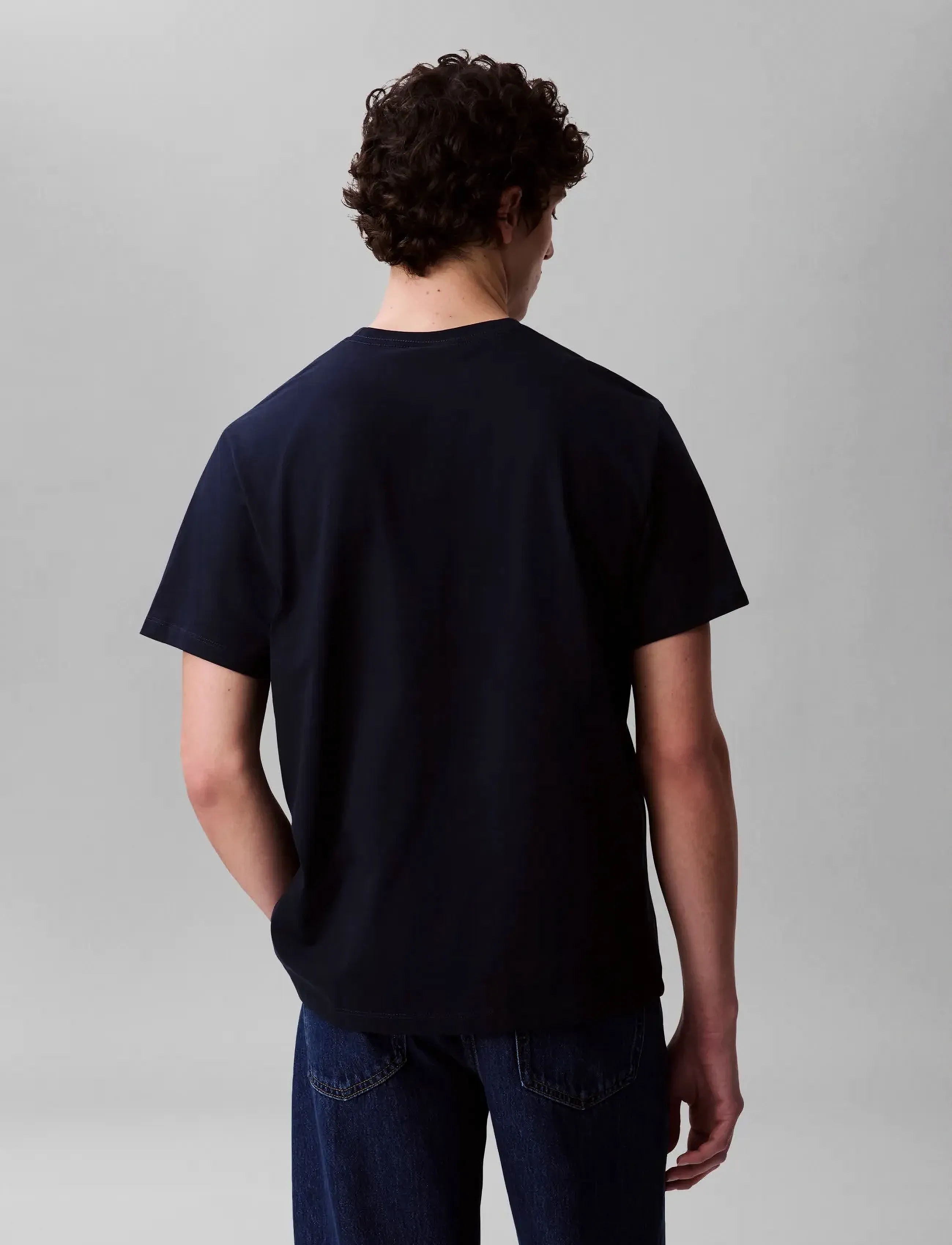Calvin Klein Jeans - SS Hero Monologo Tee 20s - short-sleeved t-shirts - dark sapphire - 3