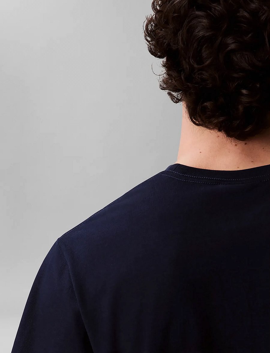 Calvin Klein Jeans - SS Hero Monologo Tee 20s - short-sleeved t-shirts - dark sapphire - 5