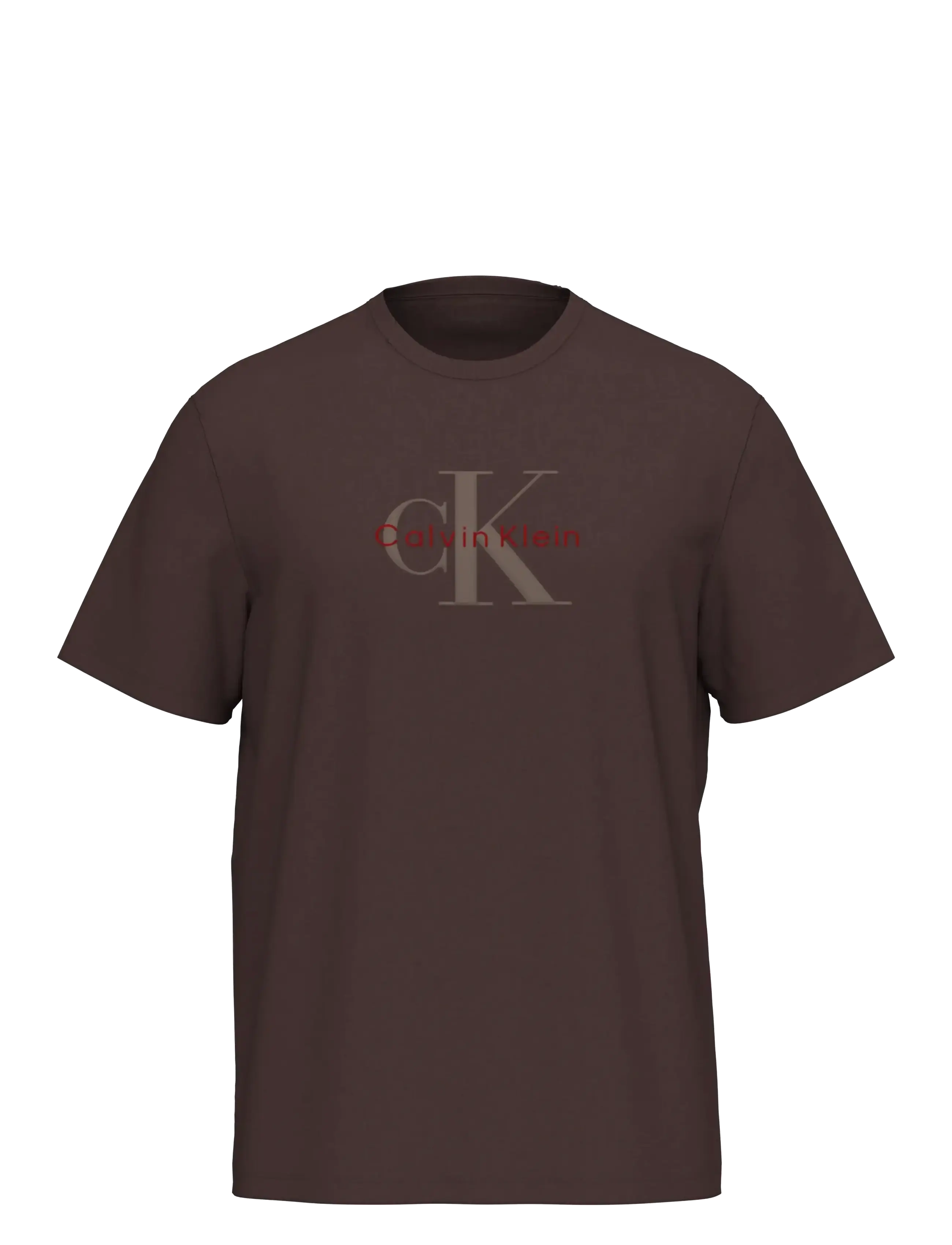 Calvin Klein Jeans SS Hero Monologo Tee 20s - T-shirts - RICH BROWN / brown