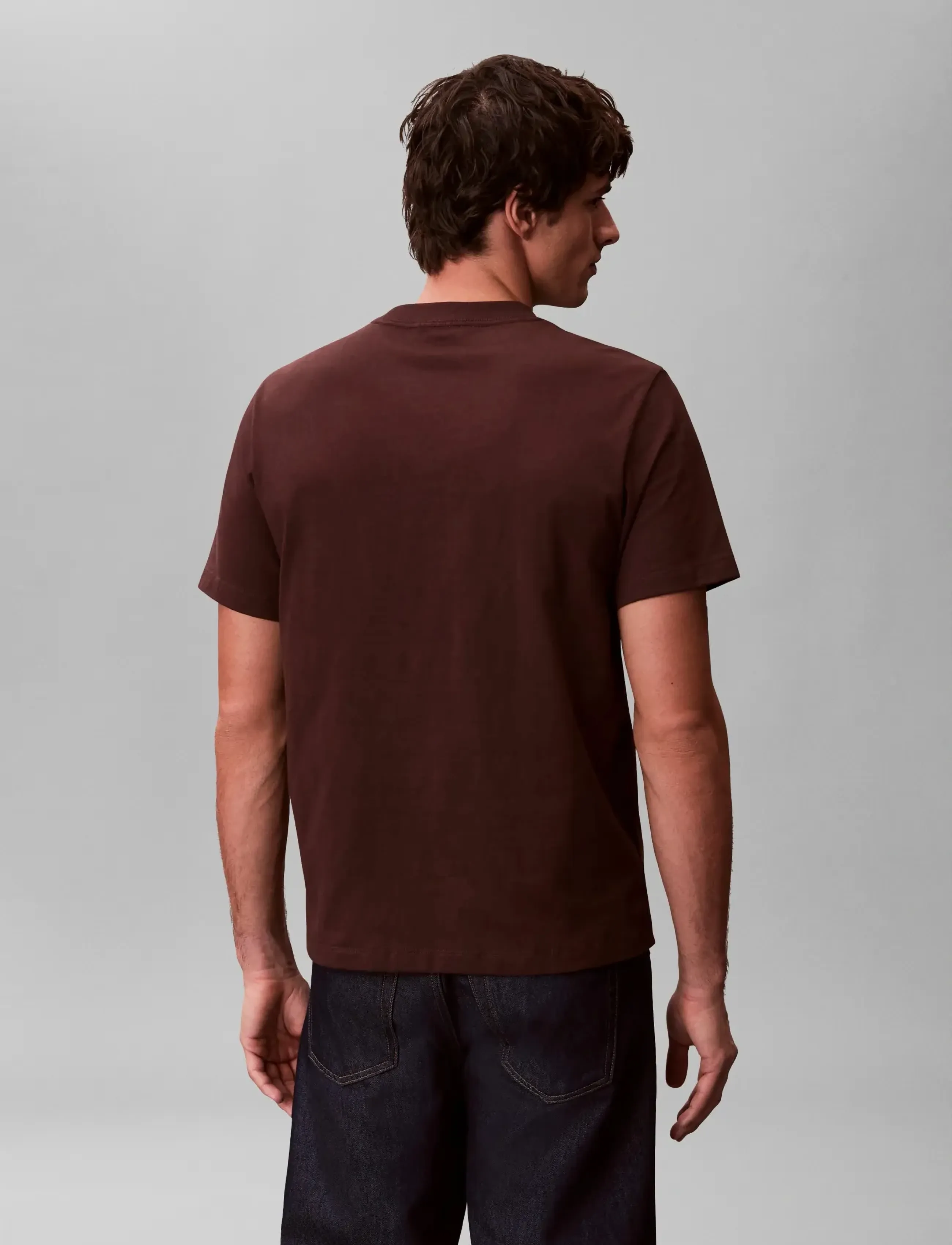 Calvin Klein Jeans - SS Hero Monologo Tee 20s - lühikeste varrukatega t-särgid - rich brown - 4