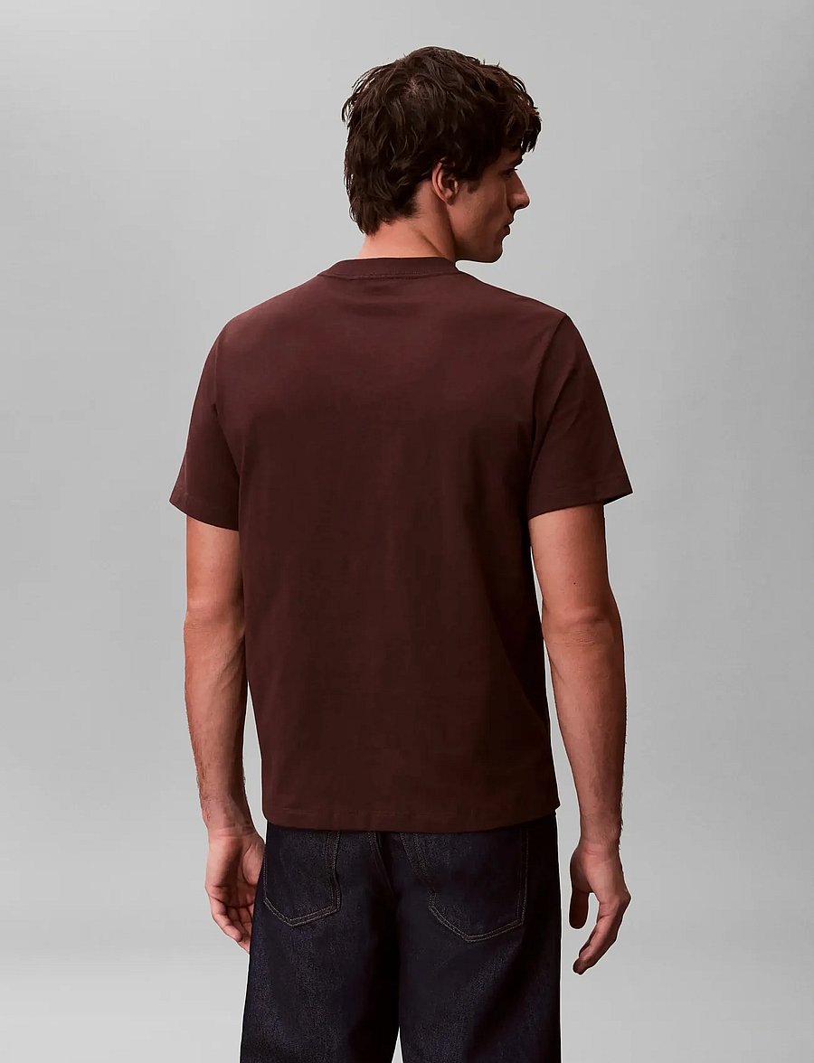 Calvin Klein Jeans - SS Hero Monologo Tee 20s - short-sleeved t-shirts - rich brown - 4