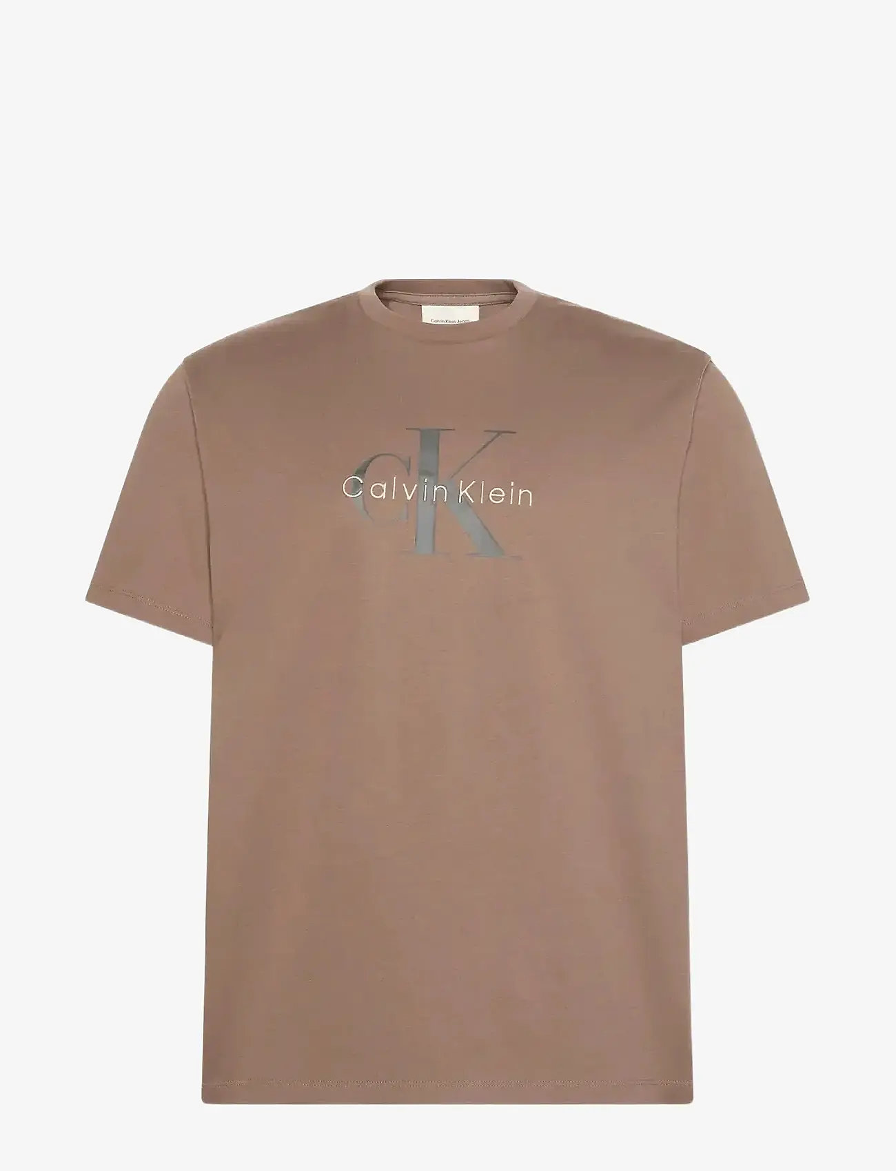Calvin Klein Jeans - SS Hero Monologo Tee 20s - kurzärmelig - taupe tone - 1