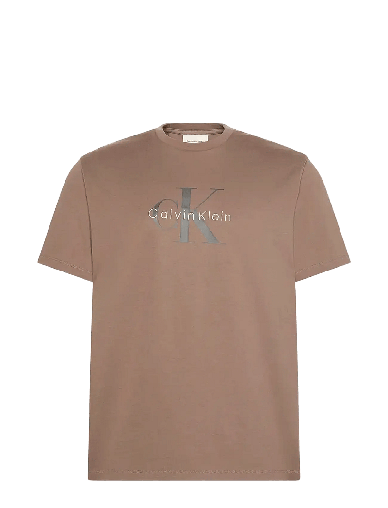 Calvin Klein Jeans - SS Hero Monologo Tee 20s - kurzärmelig - taupe tone - 1