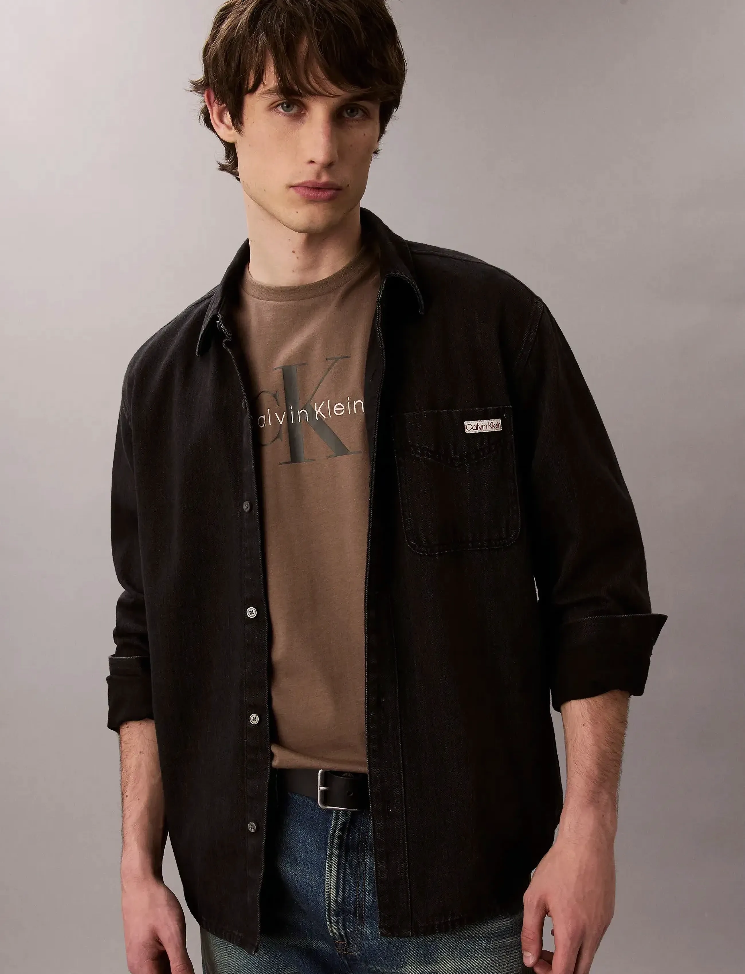 Calvin Klein Jeans - SS Hero Monologo Tee 20s - korte mouwen - taupe tone - 2