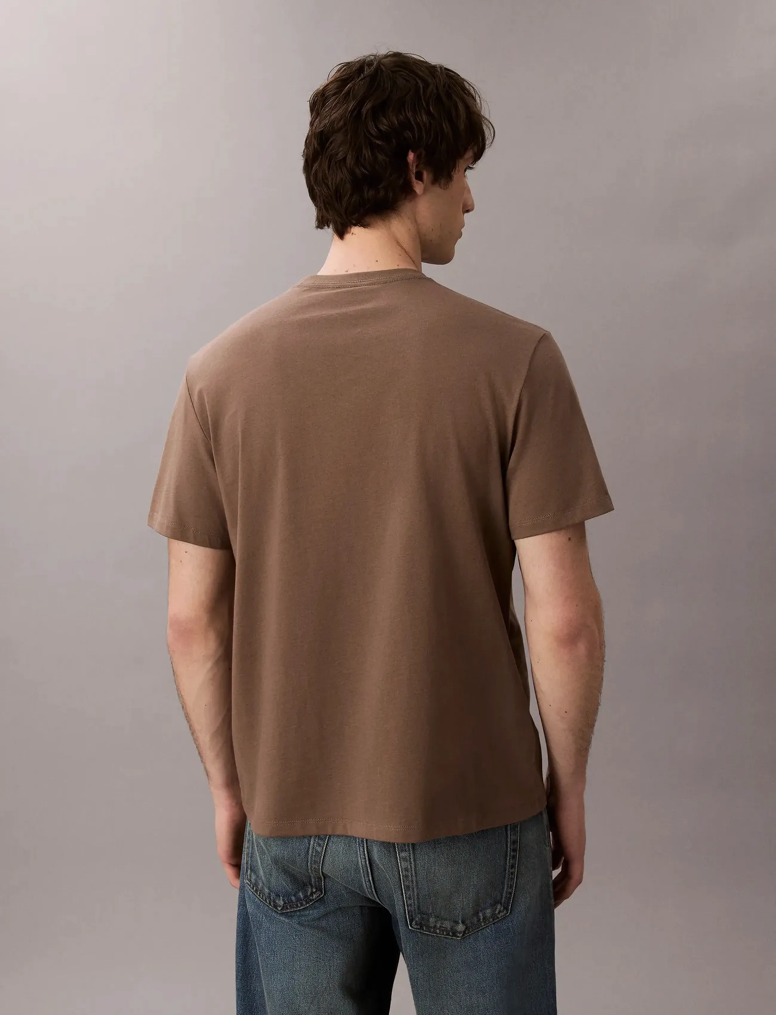 Calvin Klein Jeans - SS Hero Monologo Tee 20s - korte mouwen - taupe tone - 5