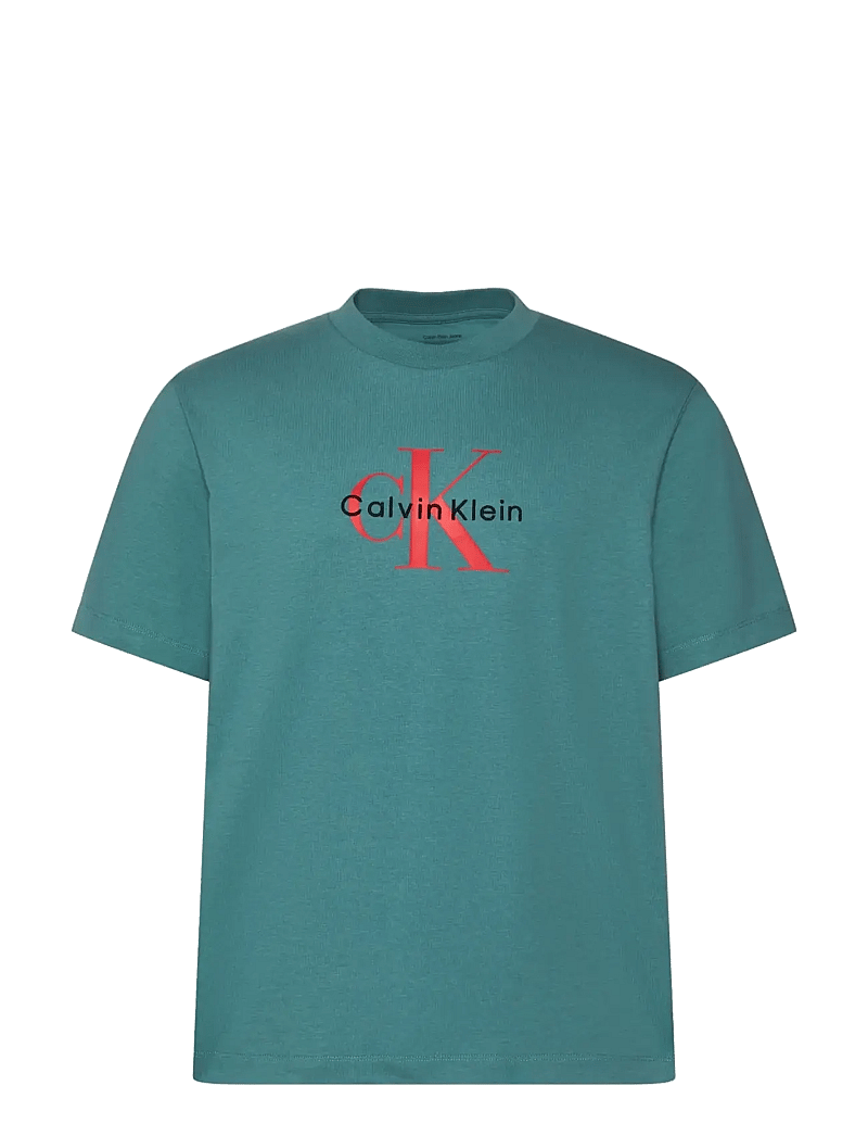 Calvin Klein Jeans - SS Hero Monologo Tee 20s - short-sleeved t-shirts - tequila blue - 1